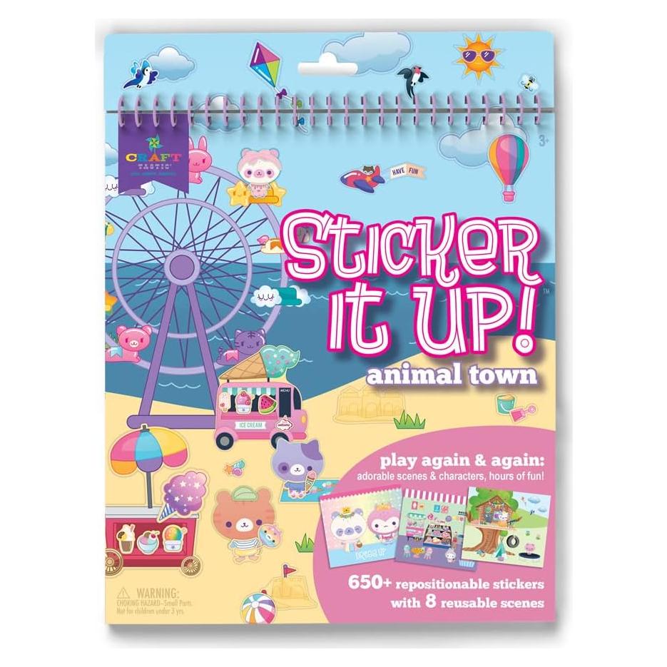 Libro de Stickers Reutilizables Craft-tastic 650+ Stickers