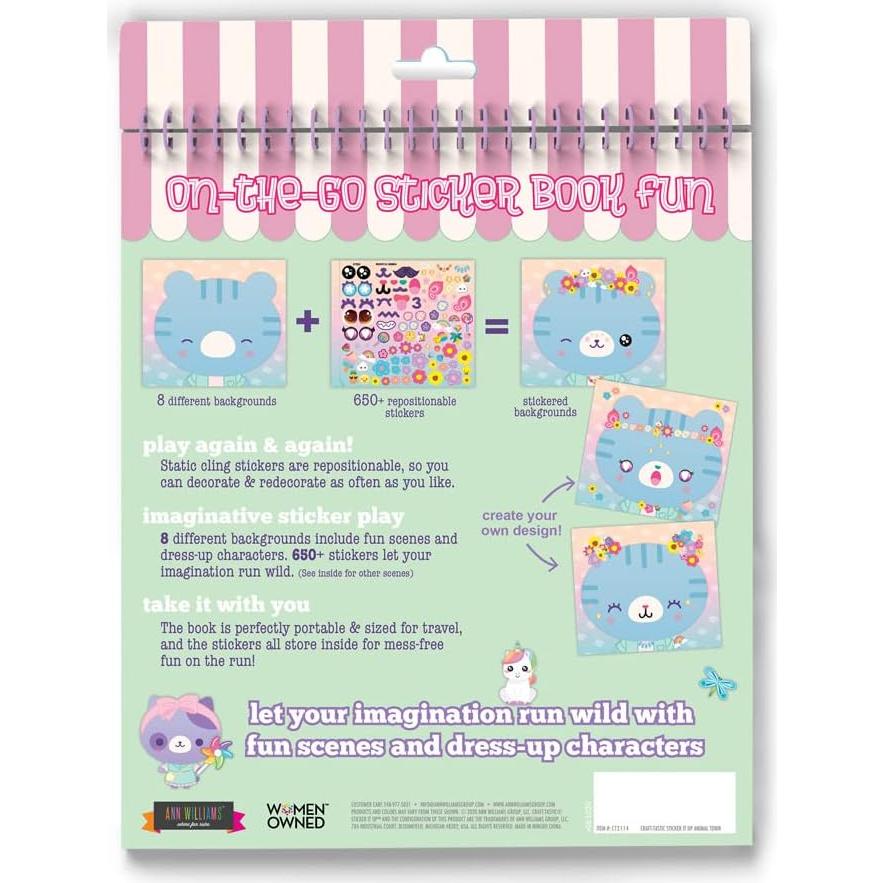 Libro de Stickers Reutilizables Craft-tastic 650+ Stickers