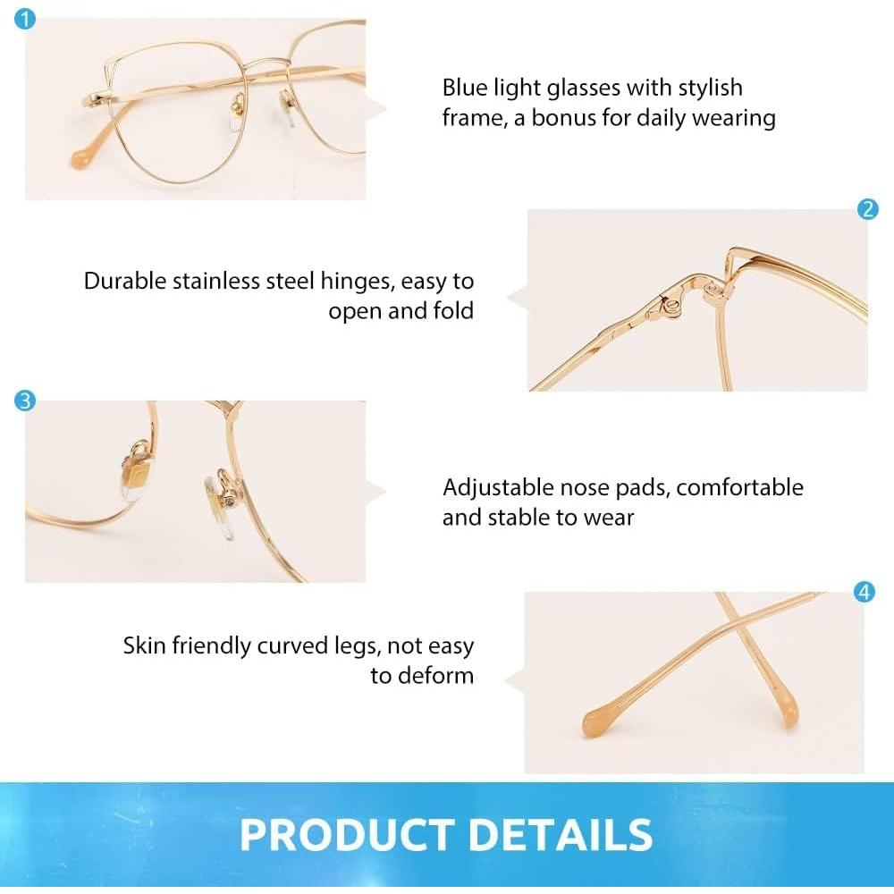 Gafas de bloqueo de luz azul Firmoo ojo de gato para mujer