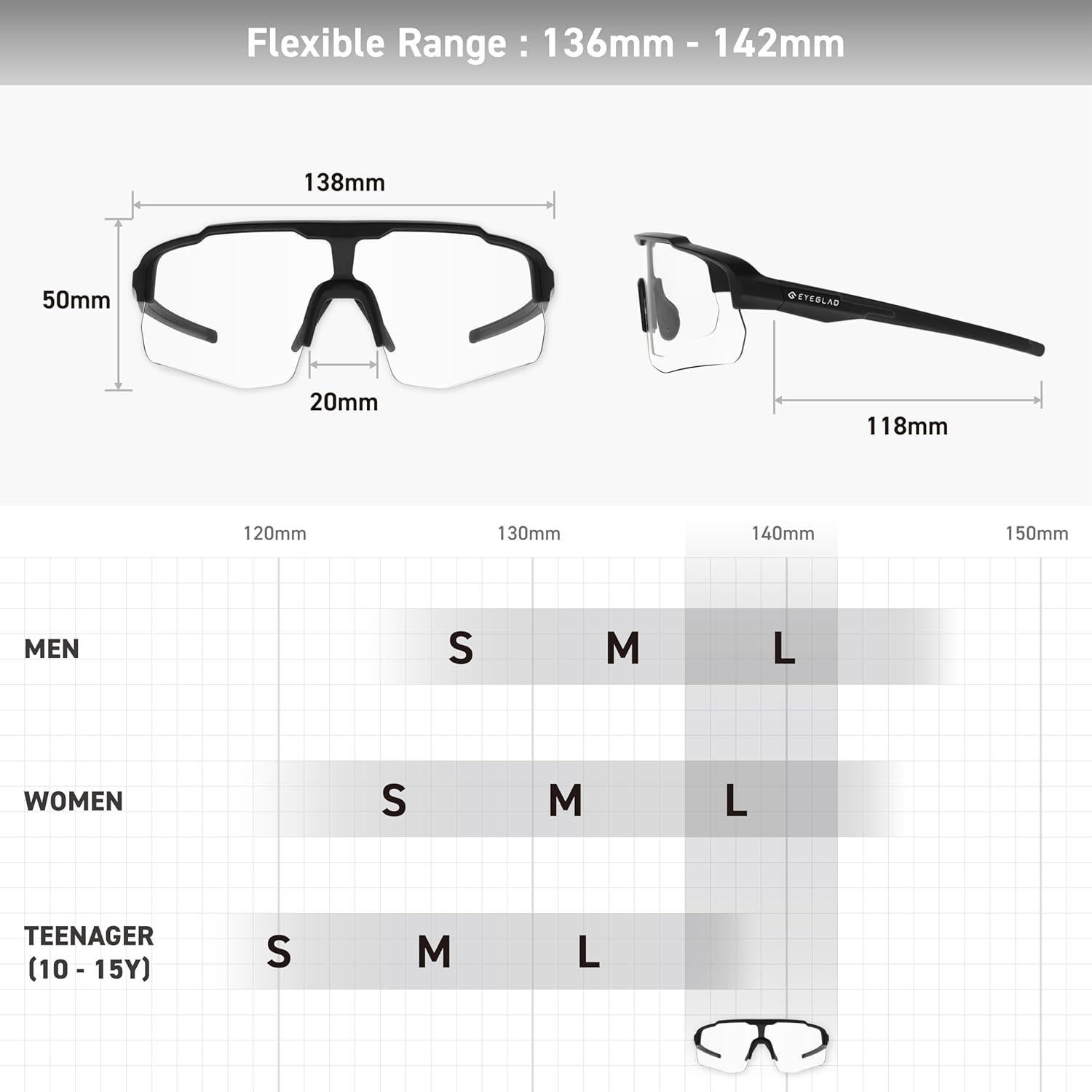Gafas de sol deportivas Eyeglad Motionview X UV400 unisex