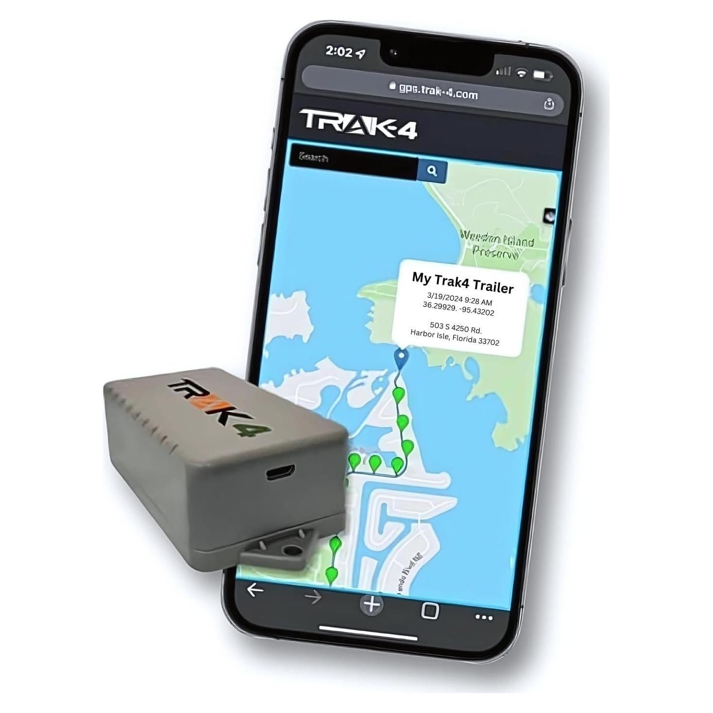 Rastreador GPS Trak4 USB Recargable Impermeable 4G