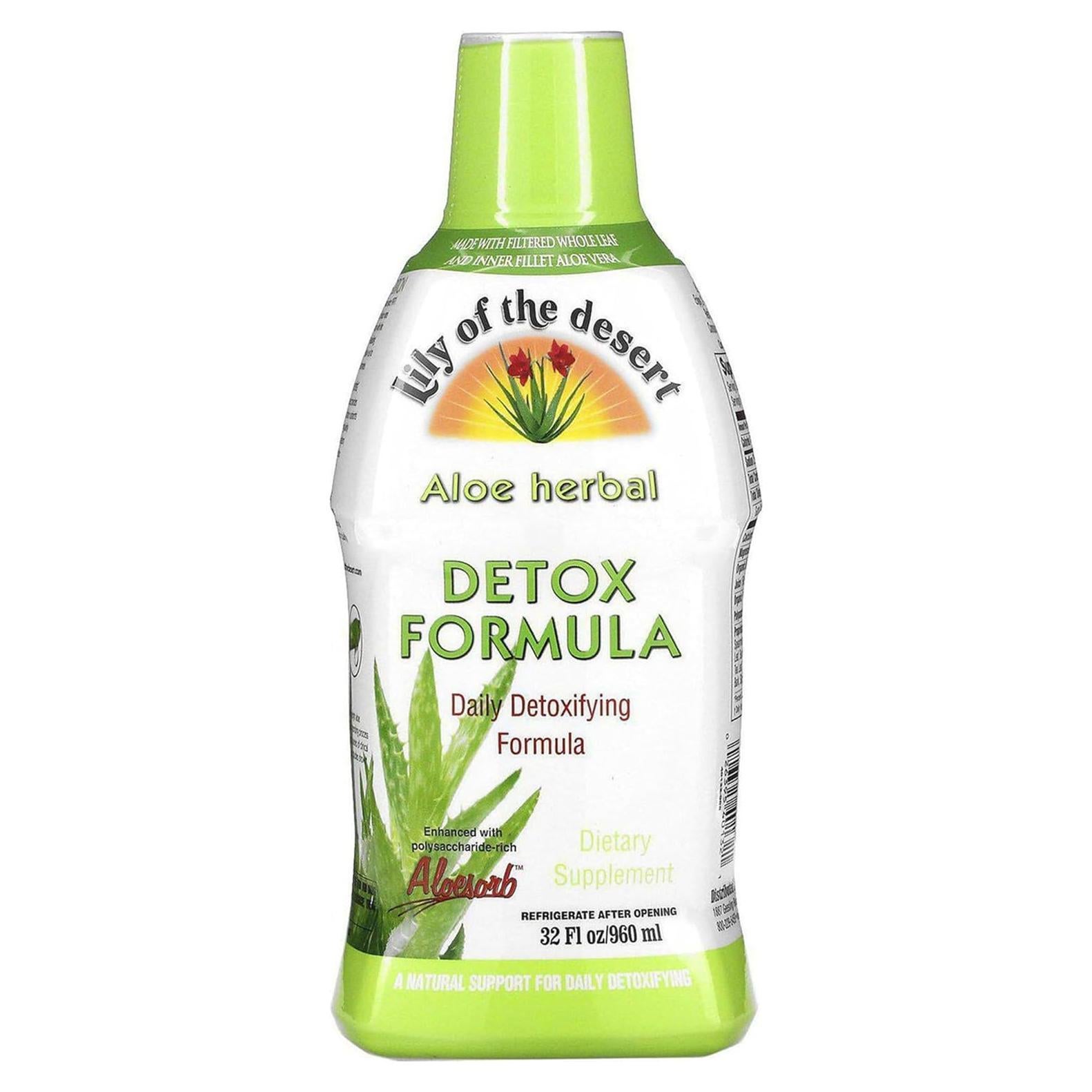 Jugo de Aloe Vera Lirio del Desierto 946 ml - Detox Herbal