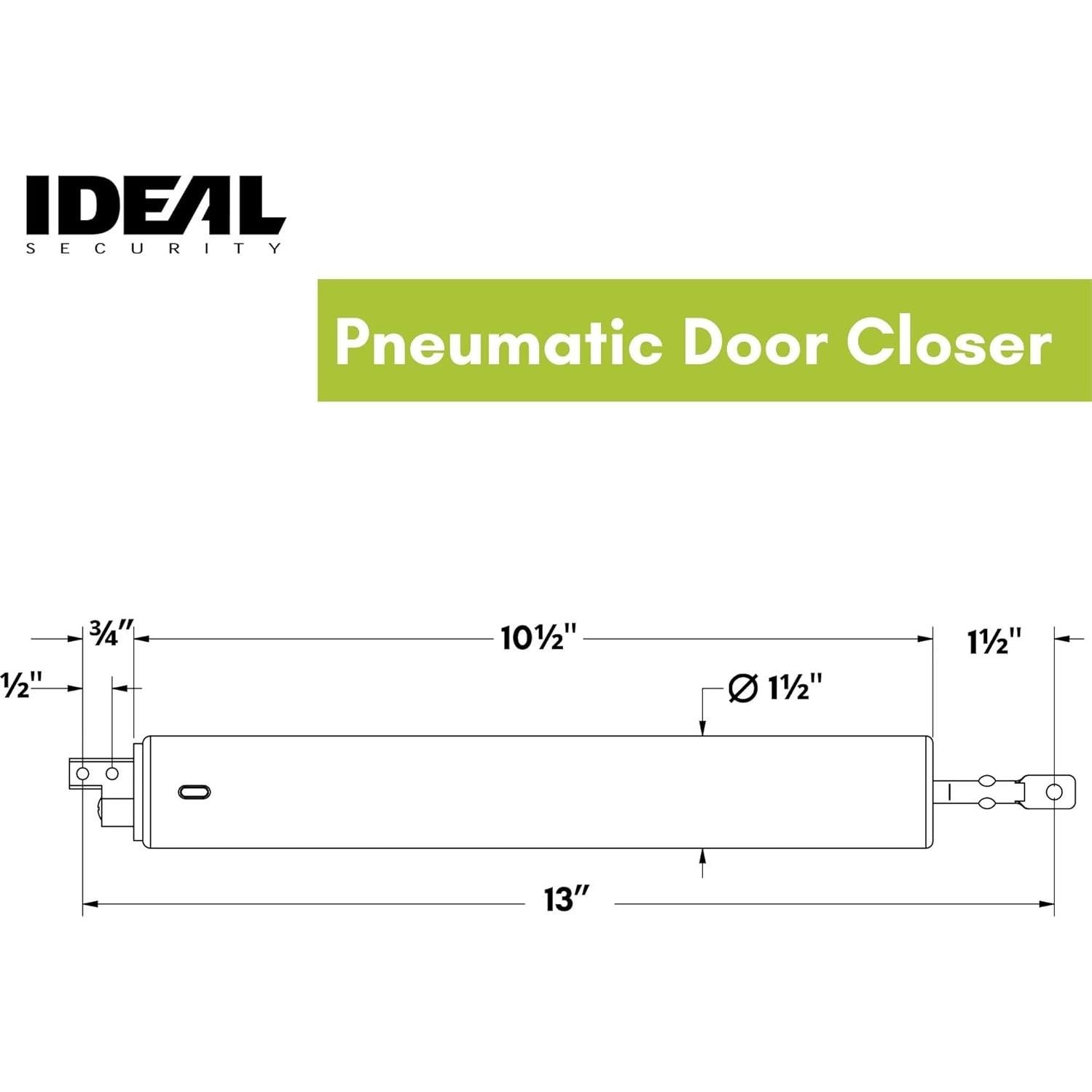 Cierre de Puerta Neumático Ideal Security BK1730 26.67 cm