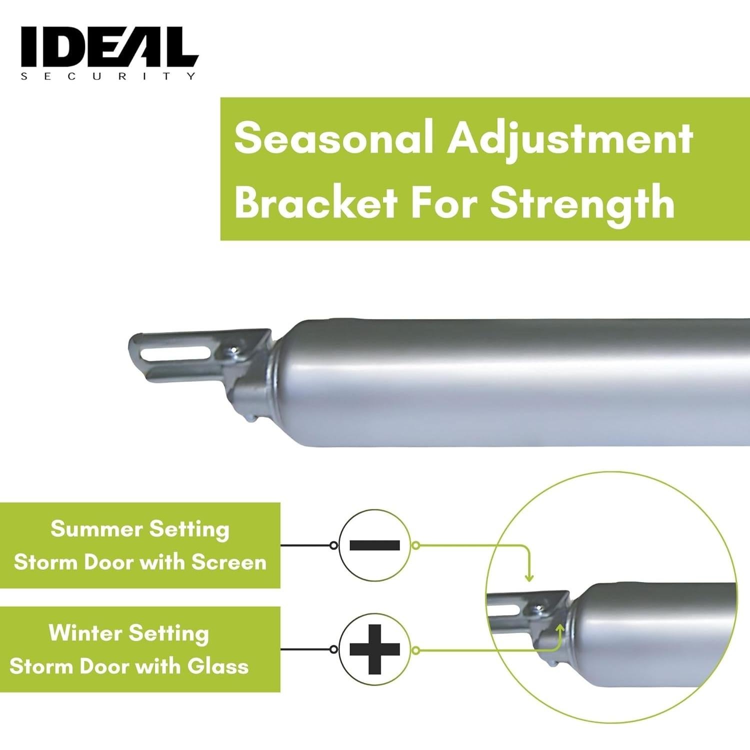 Cierre de Puerta Neumático Ideal Security BK1730 26.67 cm