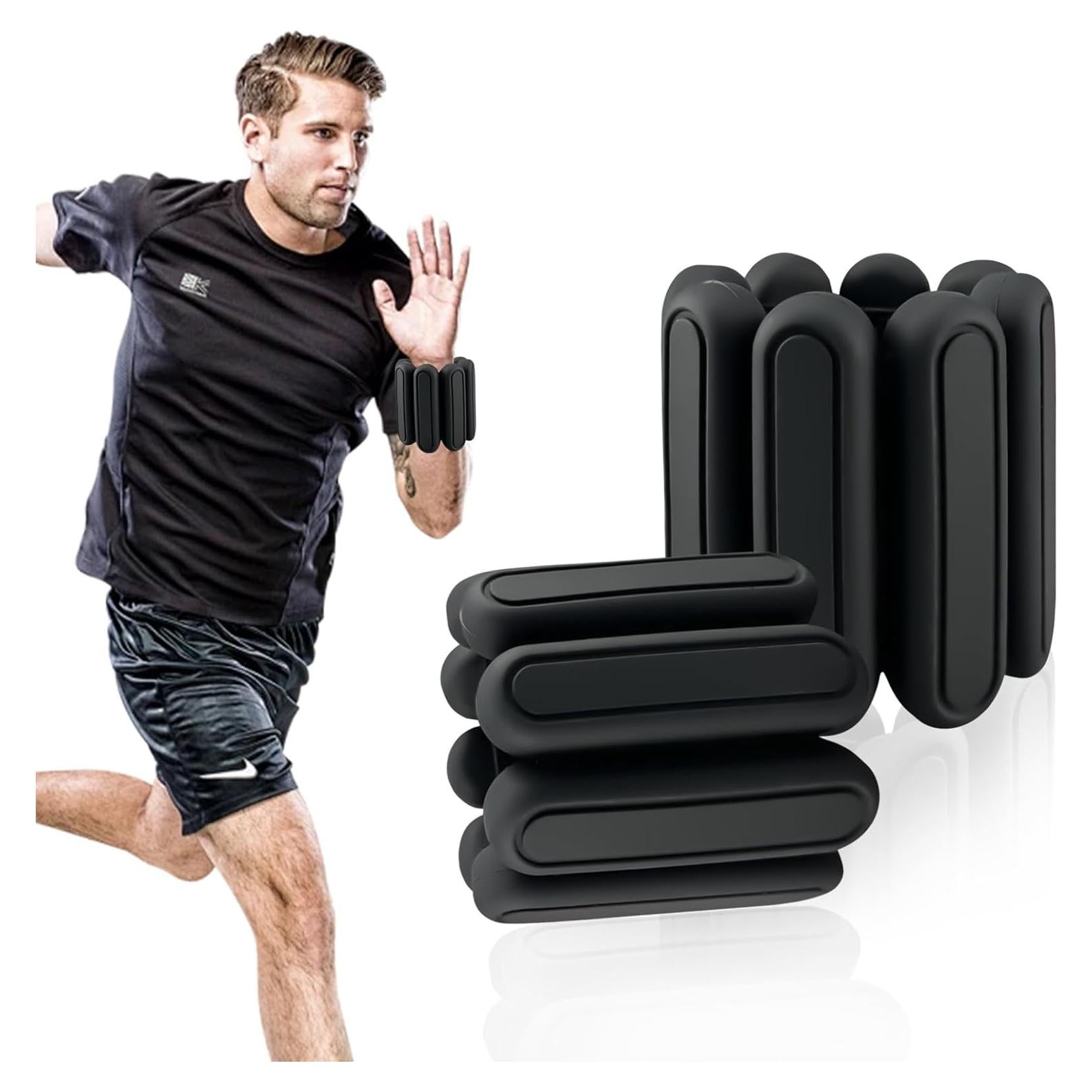 Conjunto de Pesas para Tobillos Ajustables Jeikior 0.9Kg