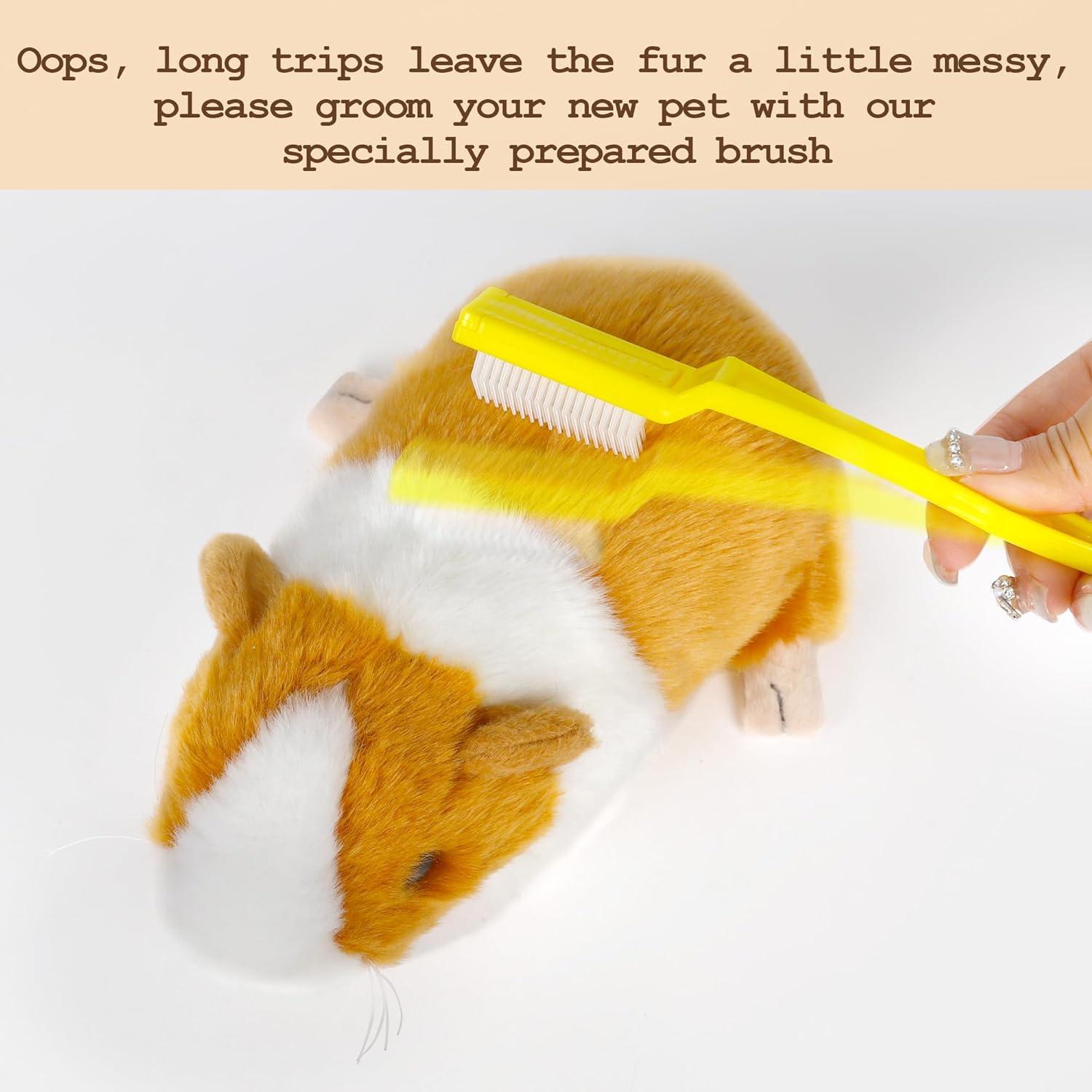 2pcs Animales de Peluche Cobaya Realistas para Niños