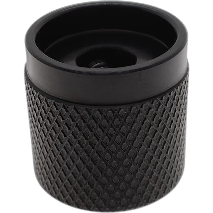 Paquete de 2 Perillas de Control de Aluminio Szliyands 17mm Negro