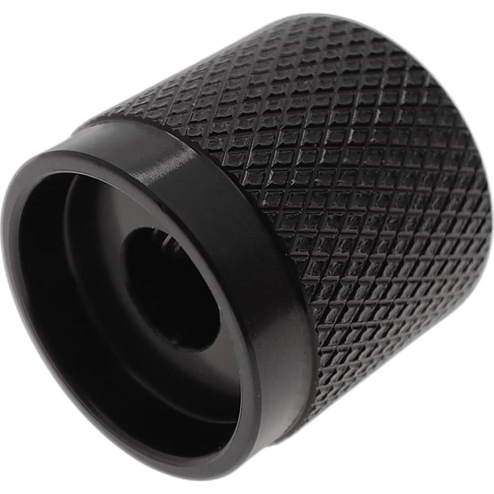 Paquete de 2 Perillas de Control de Aluminio Szliyands 17mm Negro