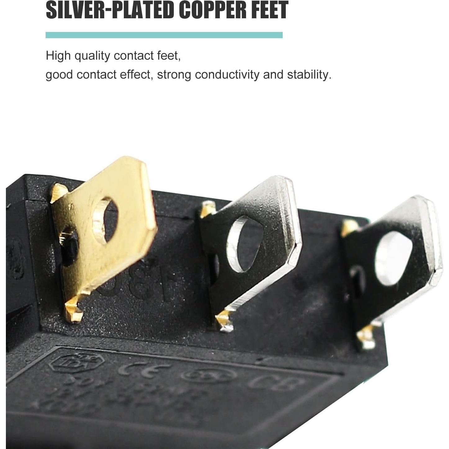 Interruptor de Palanca RuoFeng KCD3 Verde 6 Pcs 20A 250V