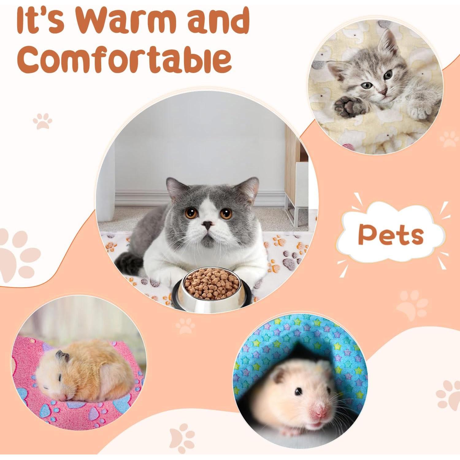 6 Forros de Franela HOBBTREE para Jaula de Cobayas 76x52 cm