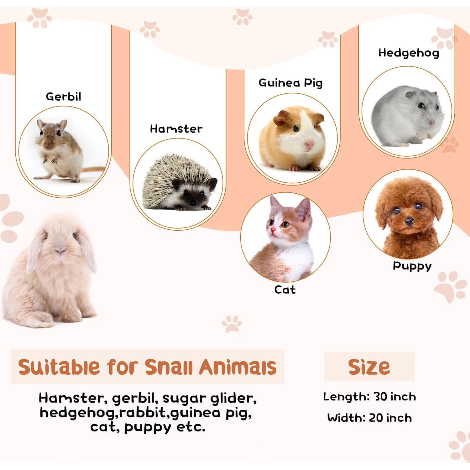 6 Forros de Franela HOBBTREE para Jaula de Cobayas 76x52 cm