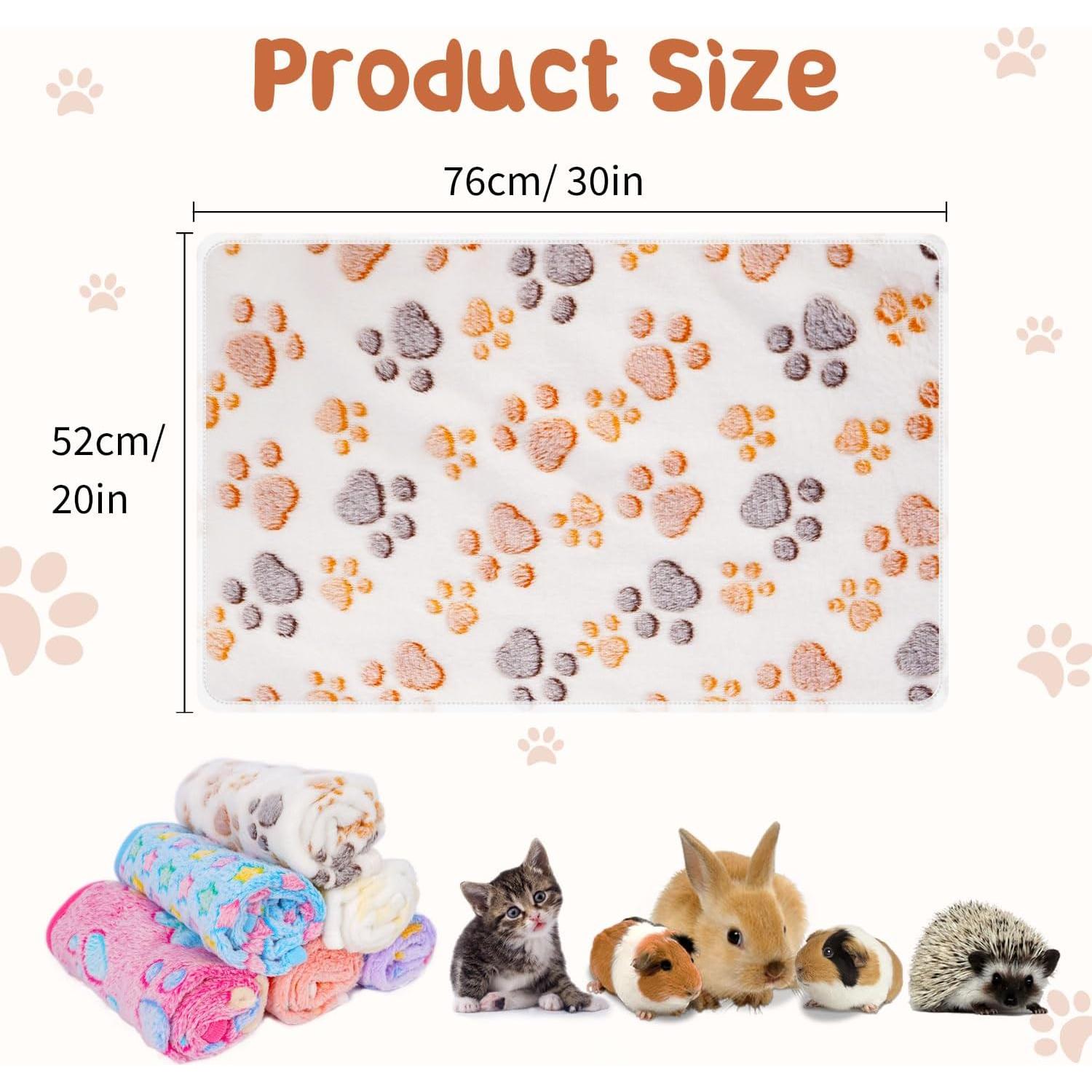 6 Forros de Franela HOBBTREE para Jaula de Cobayas 76x52 cm