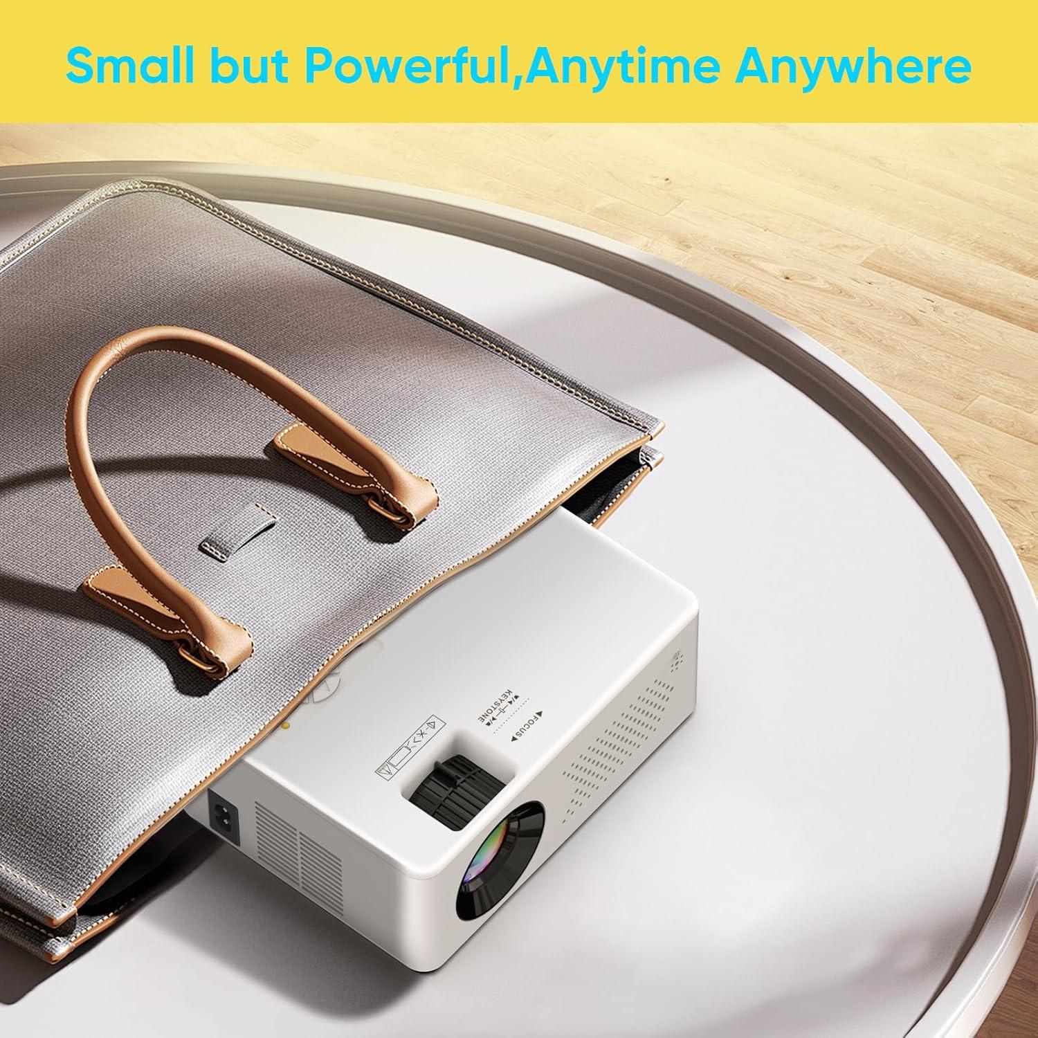 Proyector Mini Inteligente PURSHE PU08 Full HD 1080P WiFi Bluetooth