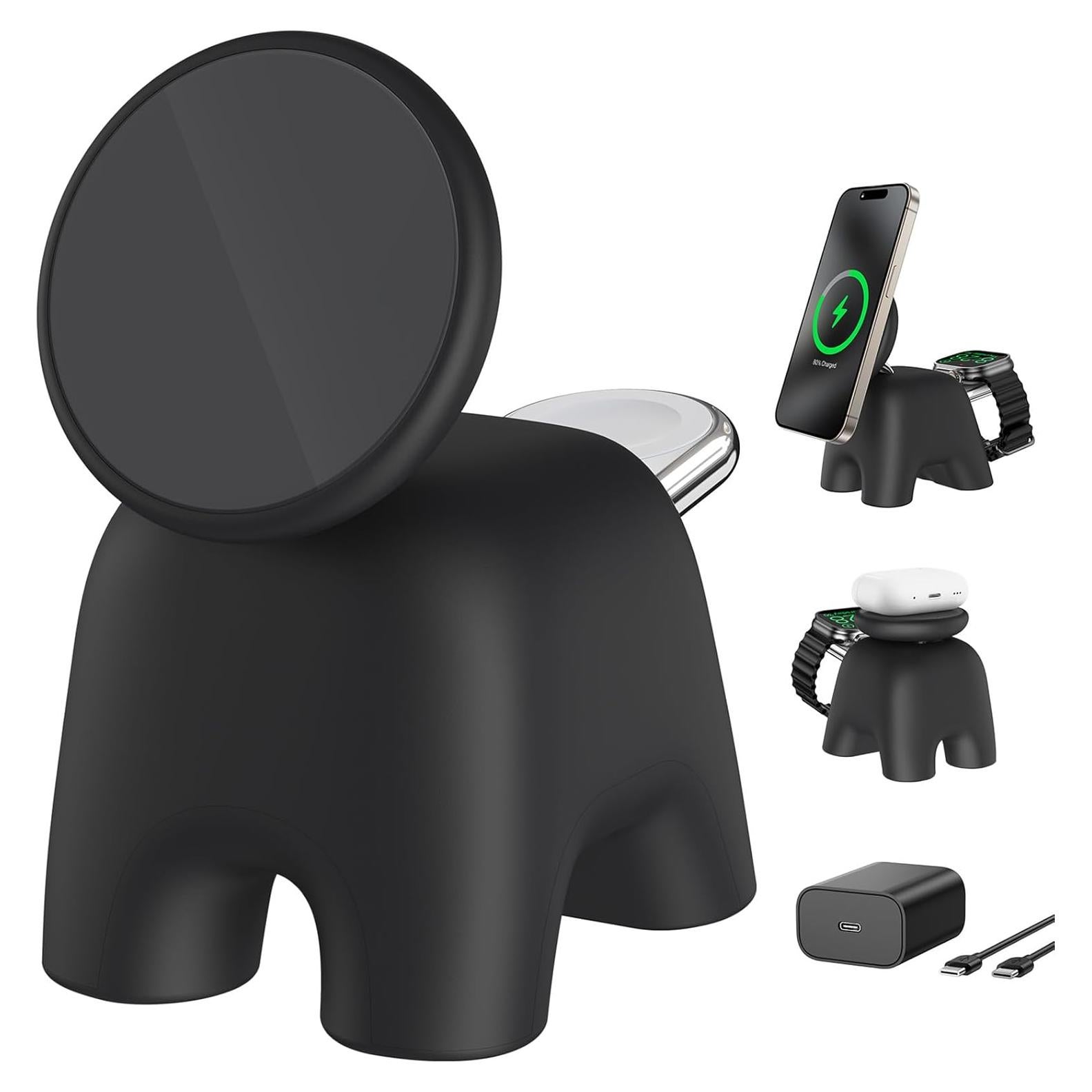 Estación de Carga Inalámbrica Magnética AOK-K11 15W para iPhone