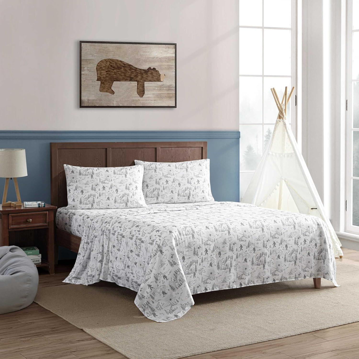 Juego de Sábanas Twin Eddie Bauer 100% Microfibra Aire Libre