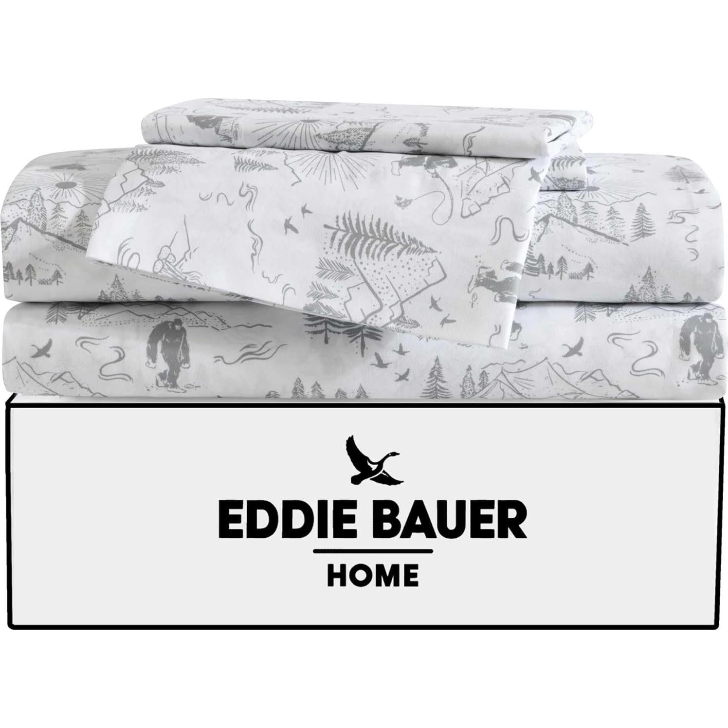 Juego de Sábanas Twin Eddie Bauer 100% Microfibra Aire Libre