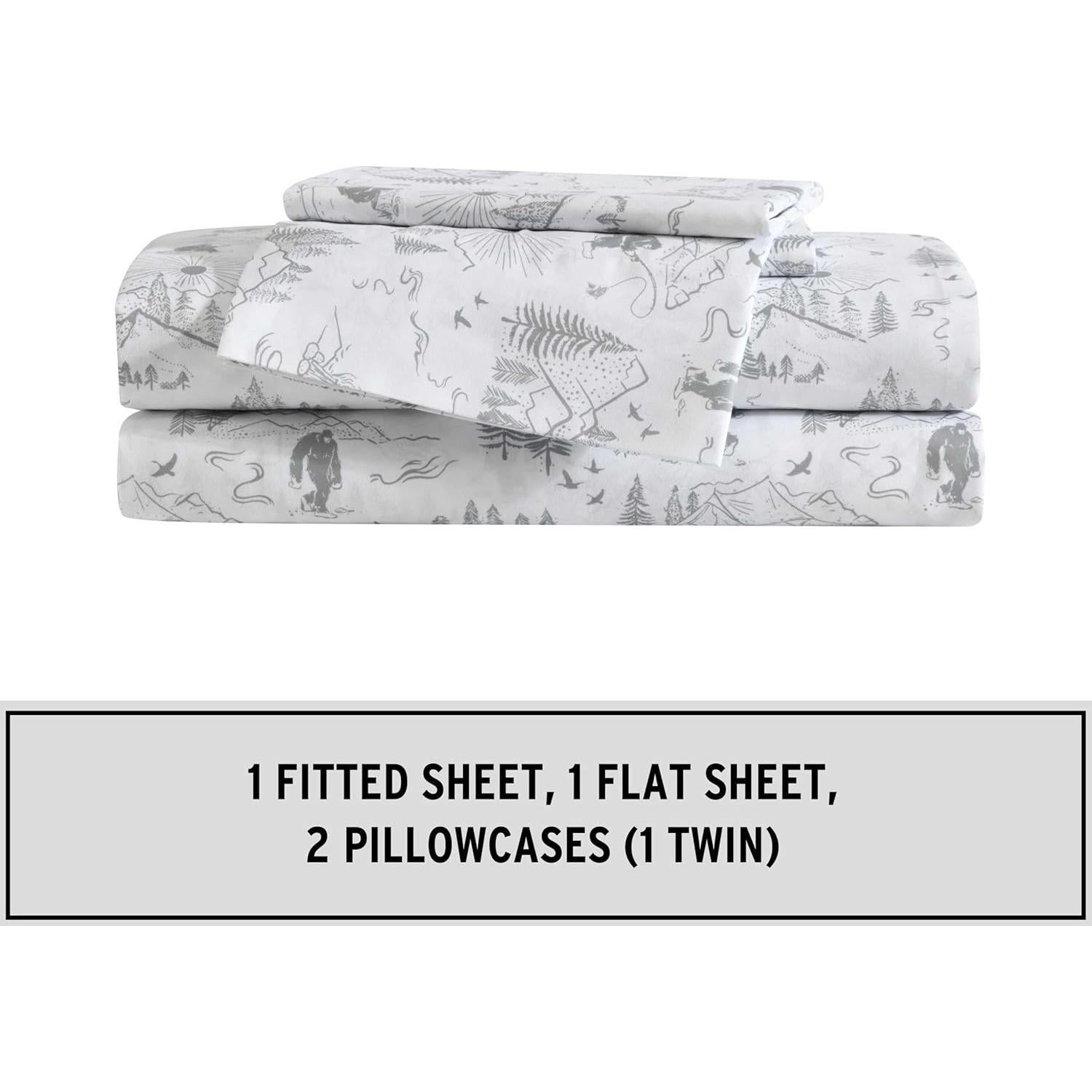 Juego de Sábanas Twin Eddie Bauer 100% Microfibra Aire Libre