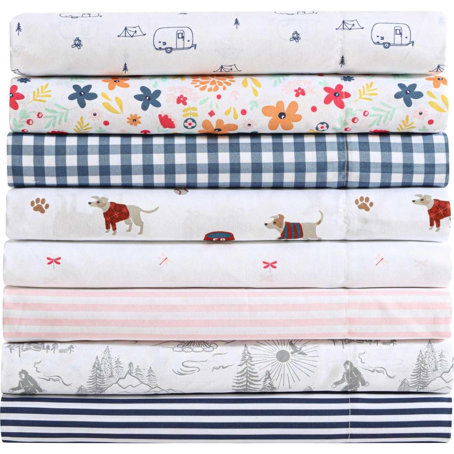 Juego de Sábanas Twin Eddie Bauer 100% Microfibra Aire Libre