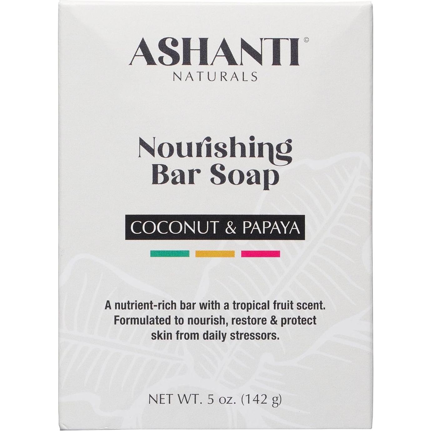 Jabón Natural de Coco y Papaya Ashanti Naturals 141.75 g