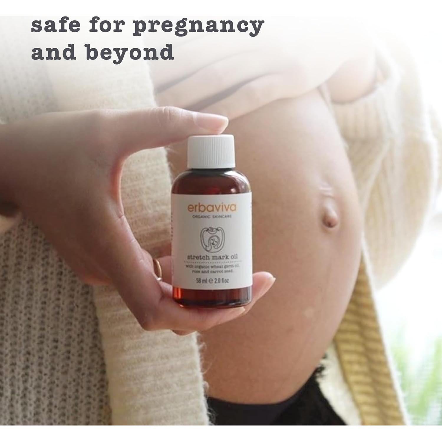 Aceite Orgánico para Estrías Erbaviva 59 ml - Cuidado Mamá