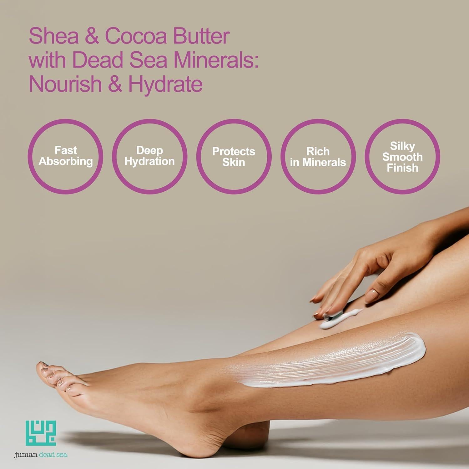 Trío de Manteca Corporal JUMAN con Minerales del Mar Muerto