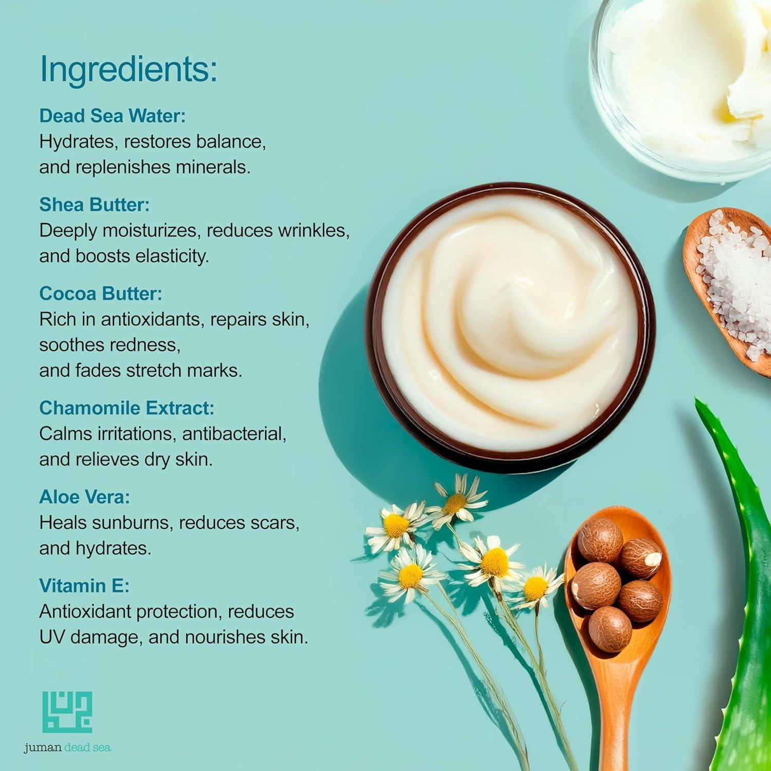 Trío de Manteca Corporal JUMAN con Minerales del Mar Muerto