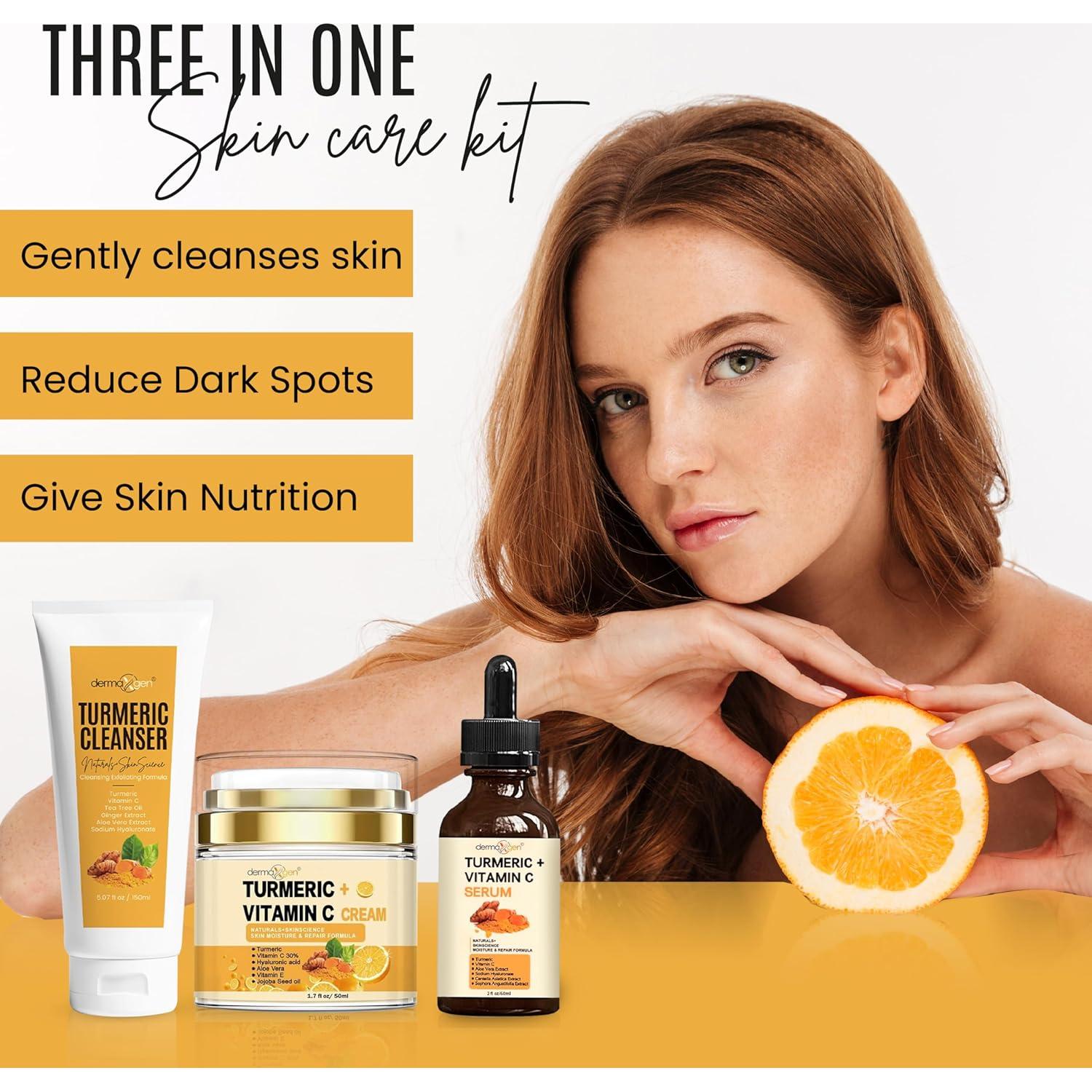 Kit de Cuidado Facial Completo Cúrcuma Naturals+SkinScience