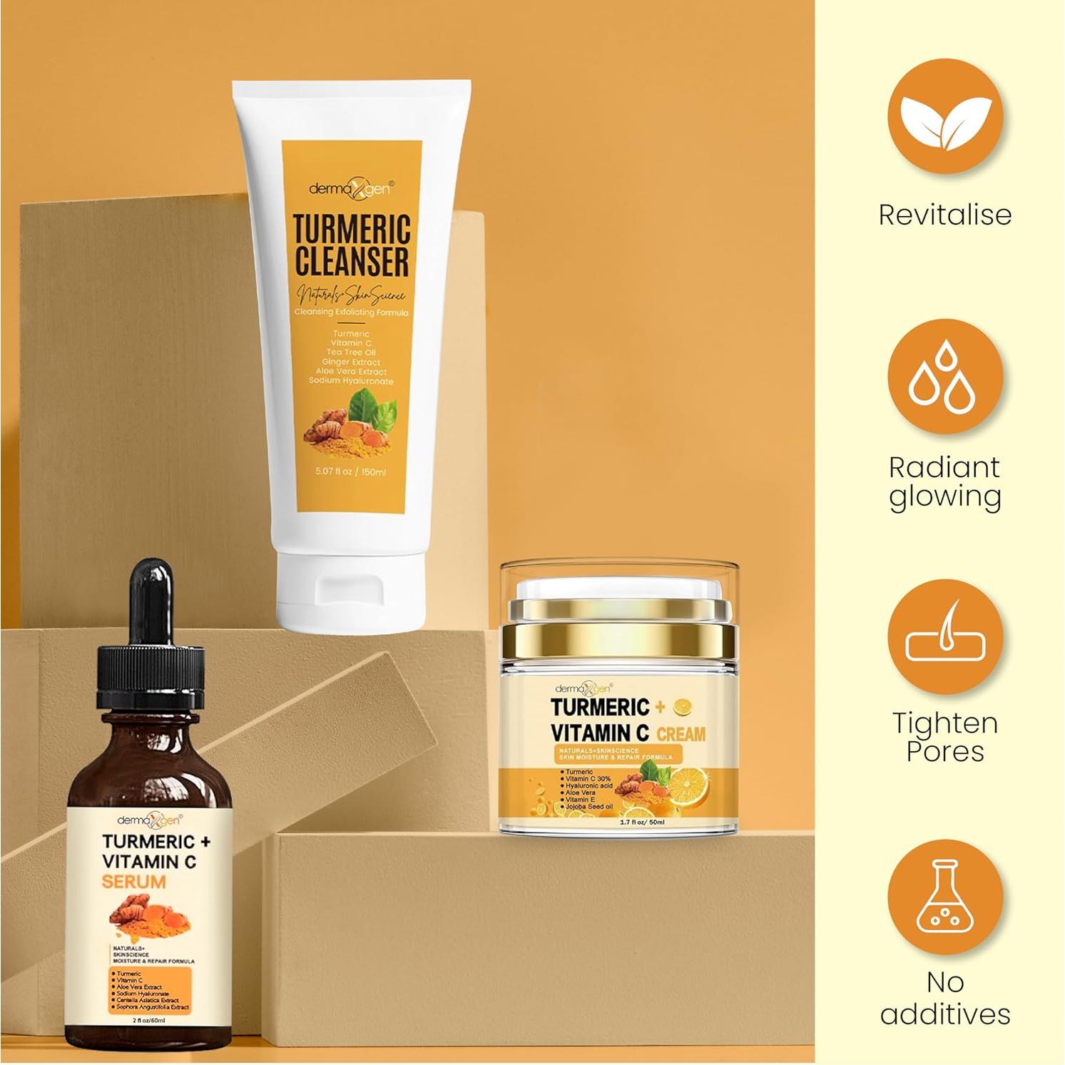 Kit de Cuidado Facial Completo Cúrcuma Naturals+SkinScience