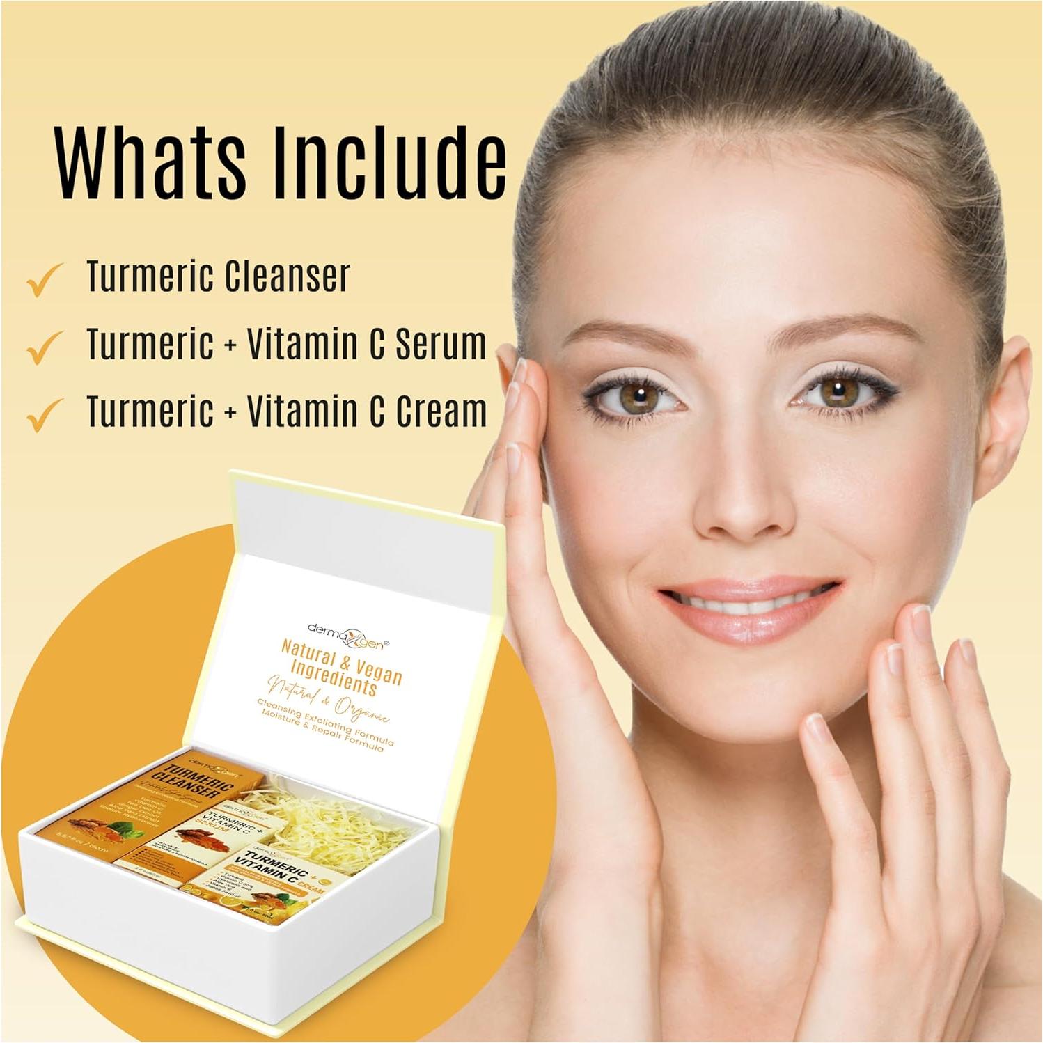 Kit de Cuidado Facial Completo Cúrcuma Naturals+SkinScience