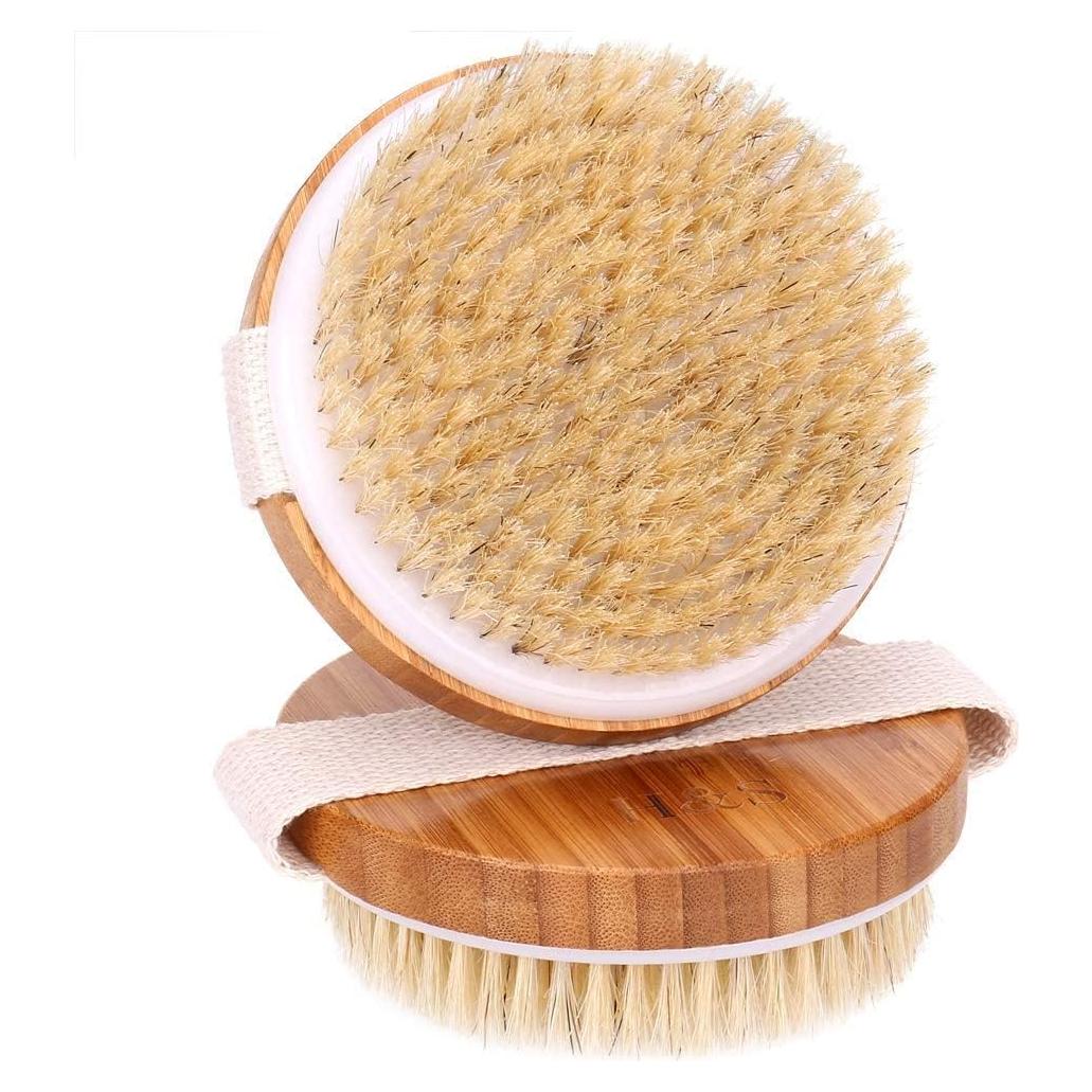Cepillo Corporal Exfoliante H&S de Bambú - 2 Pcs con Cerdas Suaves
