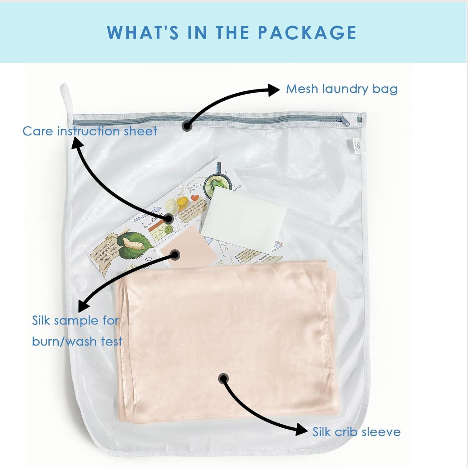 Funda de Cuna de Seda 100% Morera PROMEED 23 Momme Champán