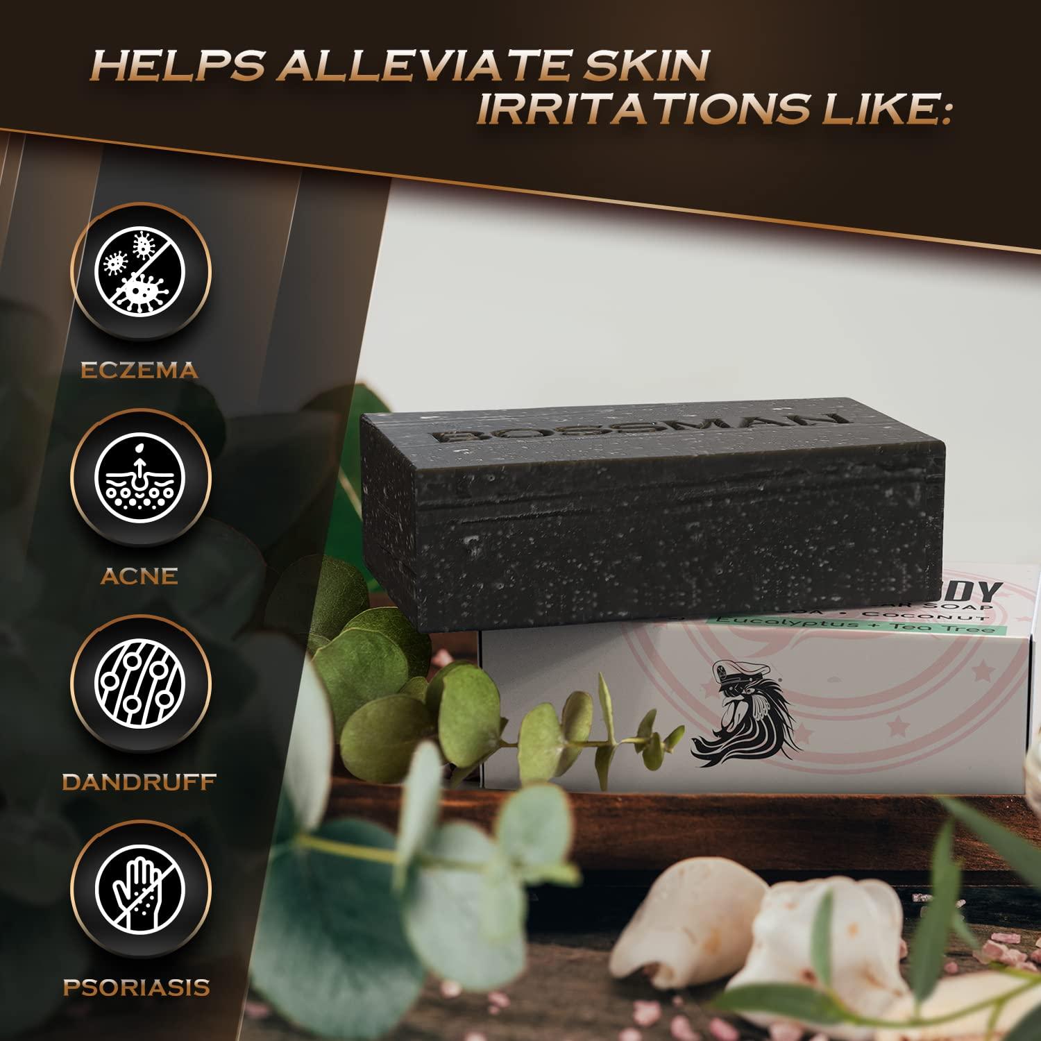 Jabón en Barra 4 en 1 Bossman Eucalipto y Árbol de Té 108.9 g