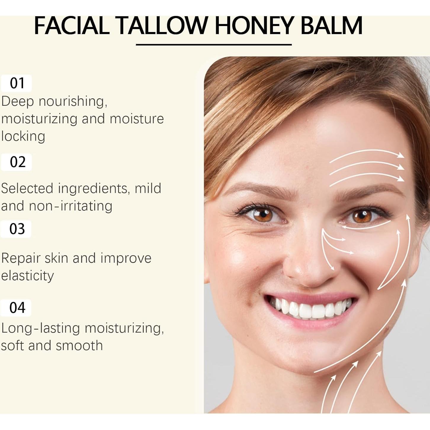 Bálsamo Hidratante Facial MUOCOBU 120 g - Grasa de Res y Miel