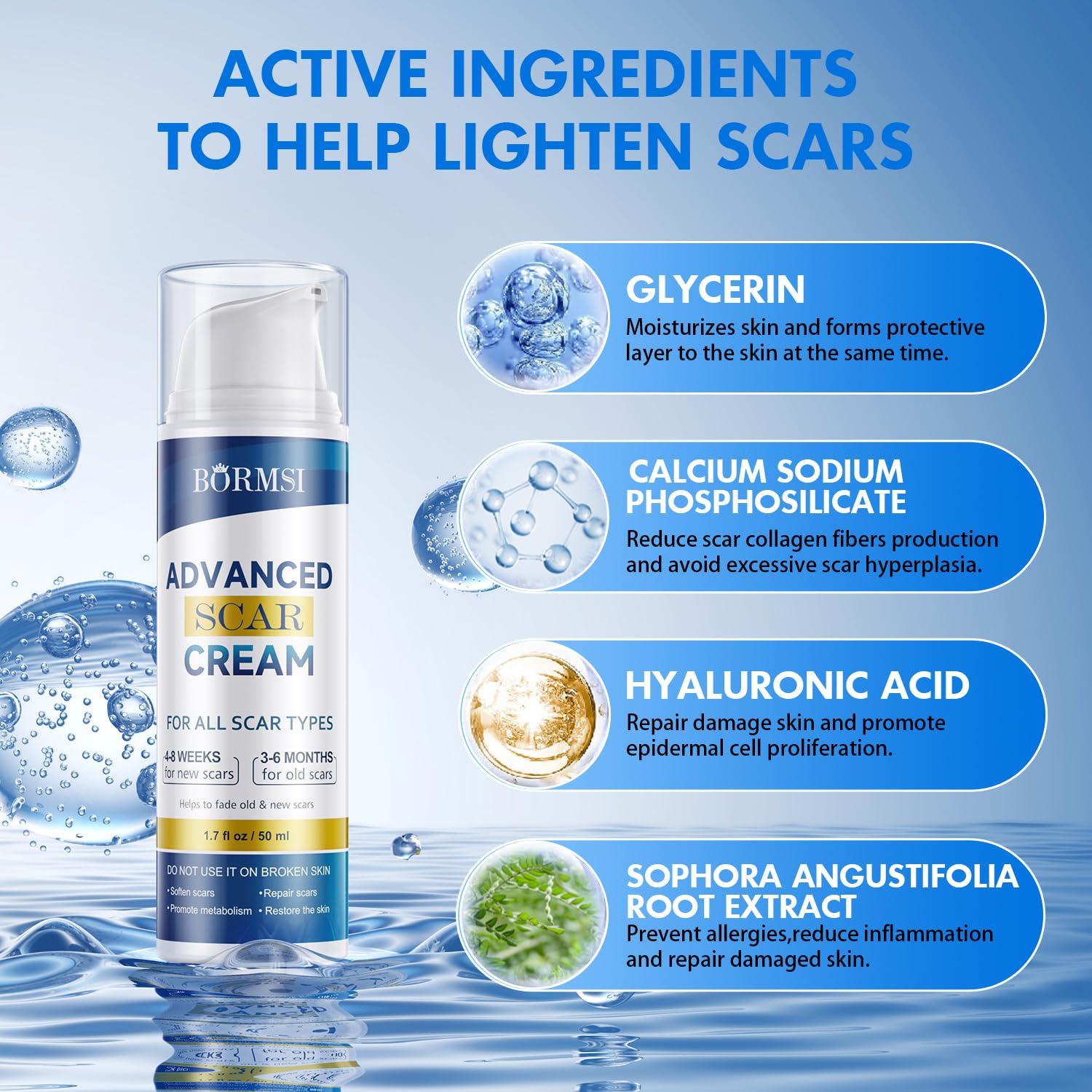 Crema para Cicatrices BORMSI 50g Gel de Silicona Avanzada