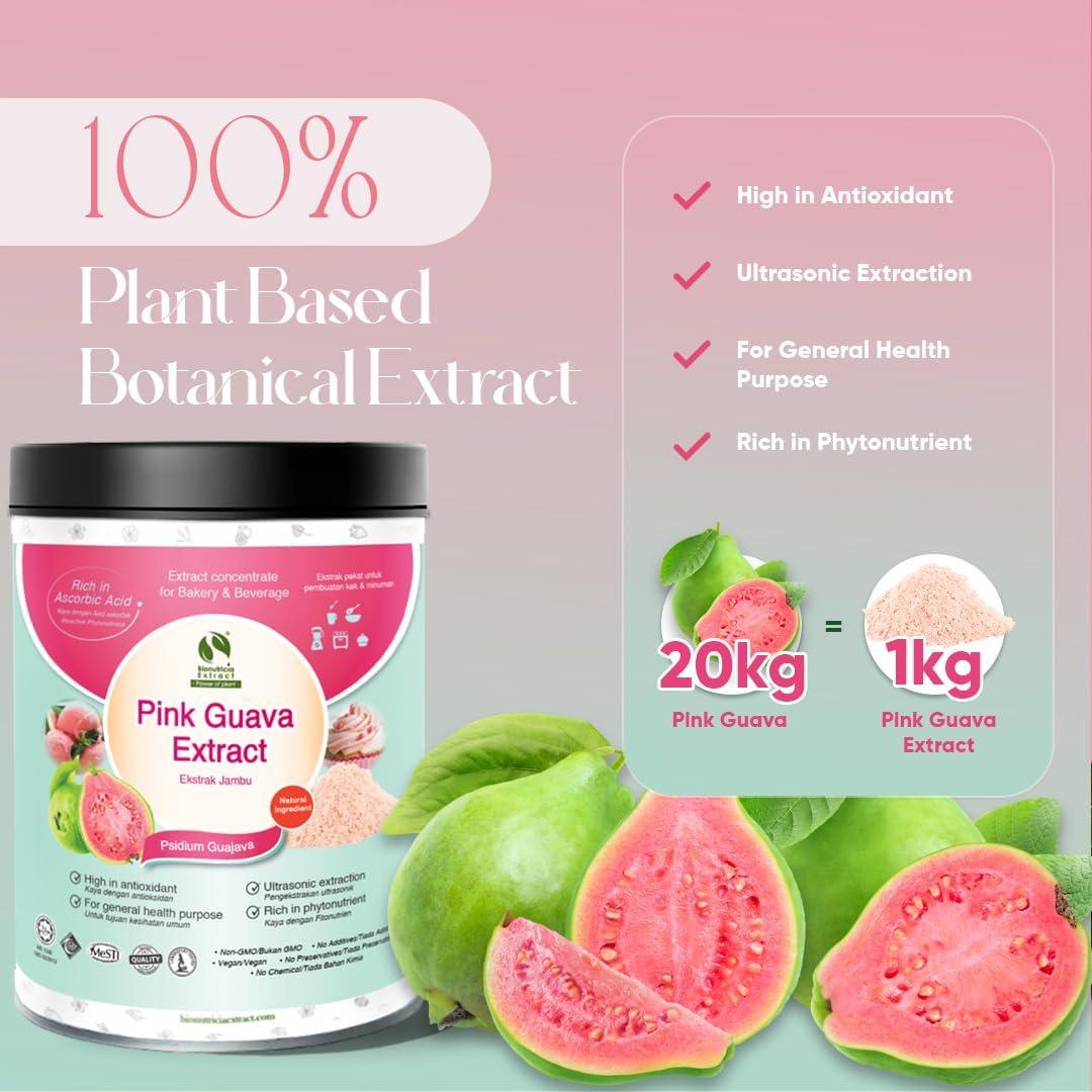 Extracto de Guayaba Rosa 20:1 Bionutricia 200g - Puro y Natural