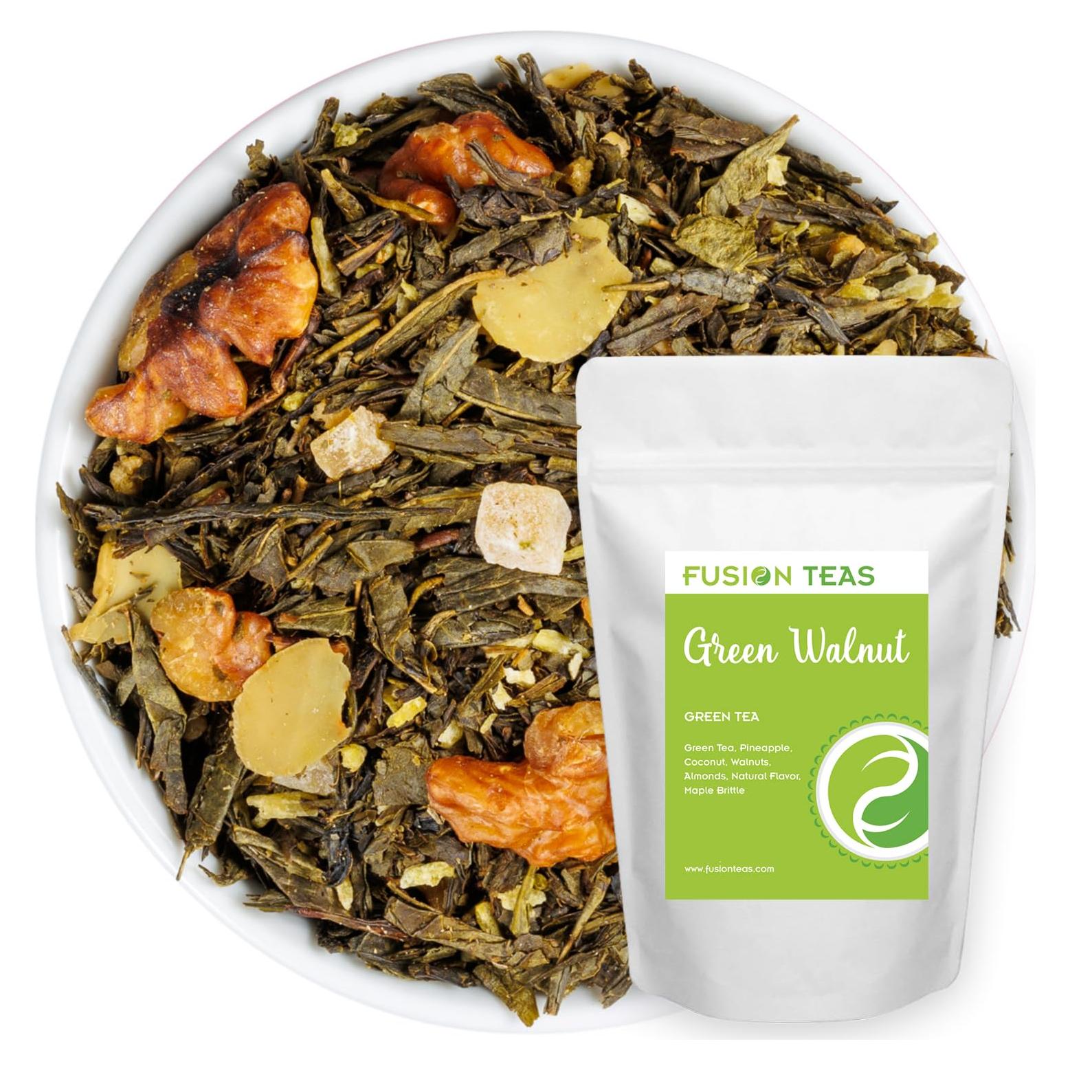 Té Verde Sencha Gourmet Fusion Teas con Nuez y Piña 0.45 kg