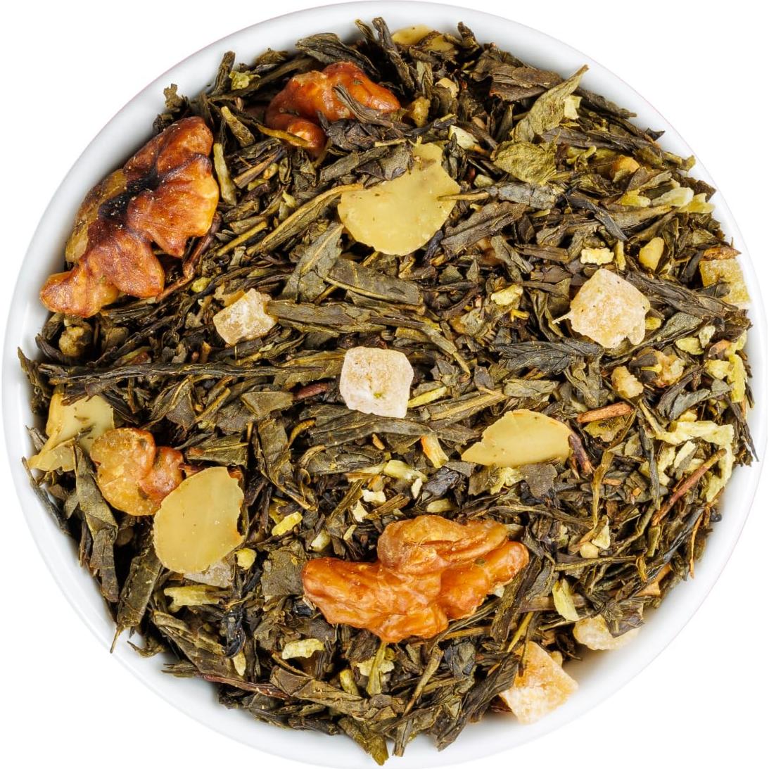 Té Verde Sencha Gourmet Fusion Teas con Nuez y Piña 0.45 kg