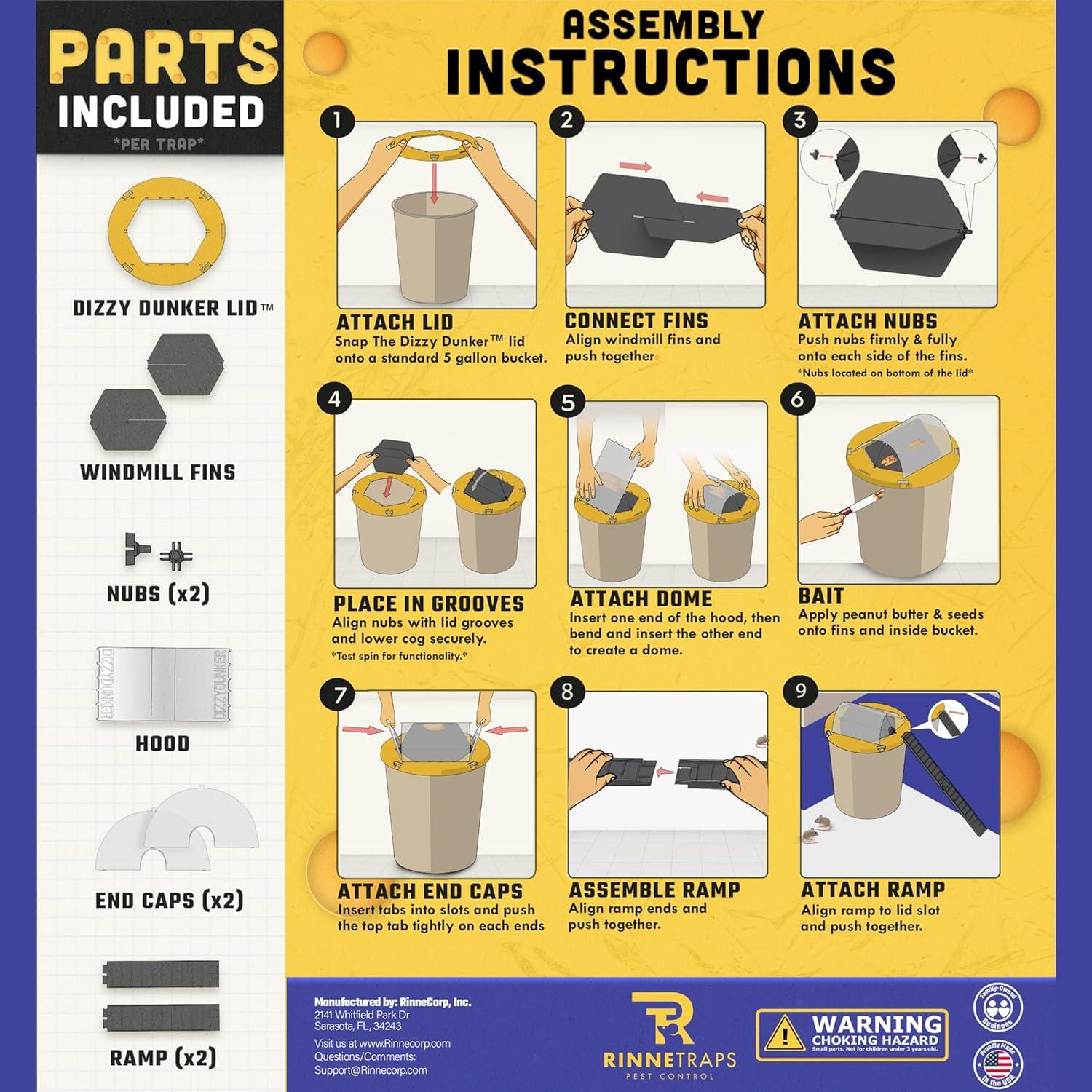 Trampa para Ratones RinneTraps Dizzy Dunker - Captura Múltiple