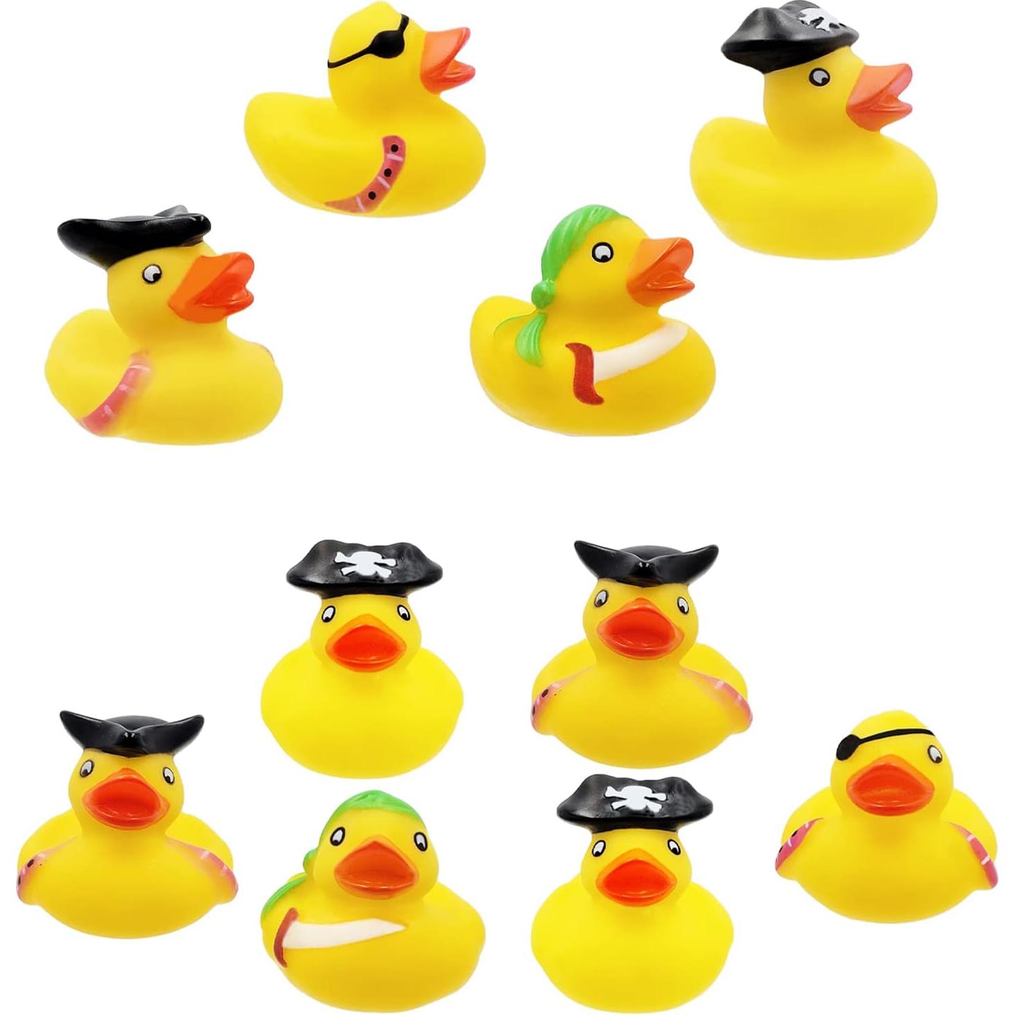 Juguete de pato de goma pirata 6-Pack The Dreidel Company