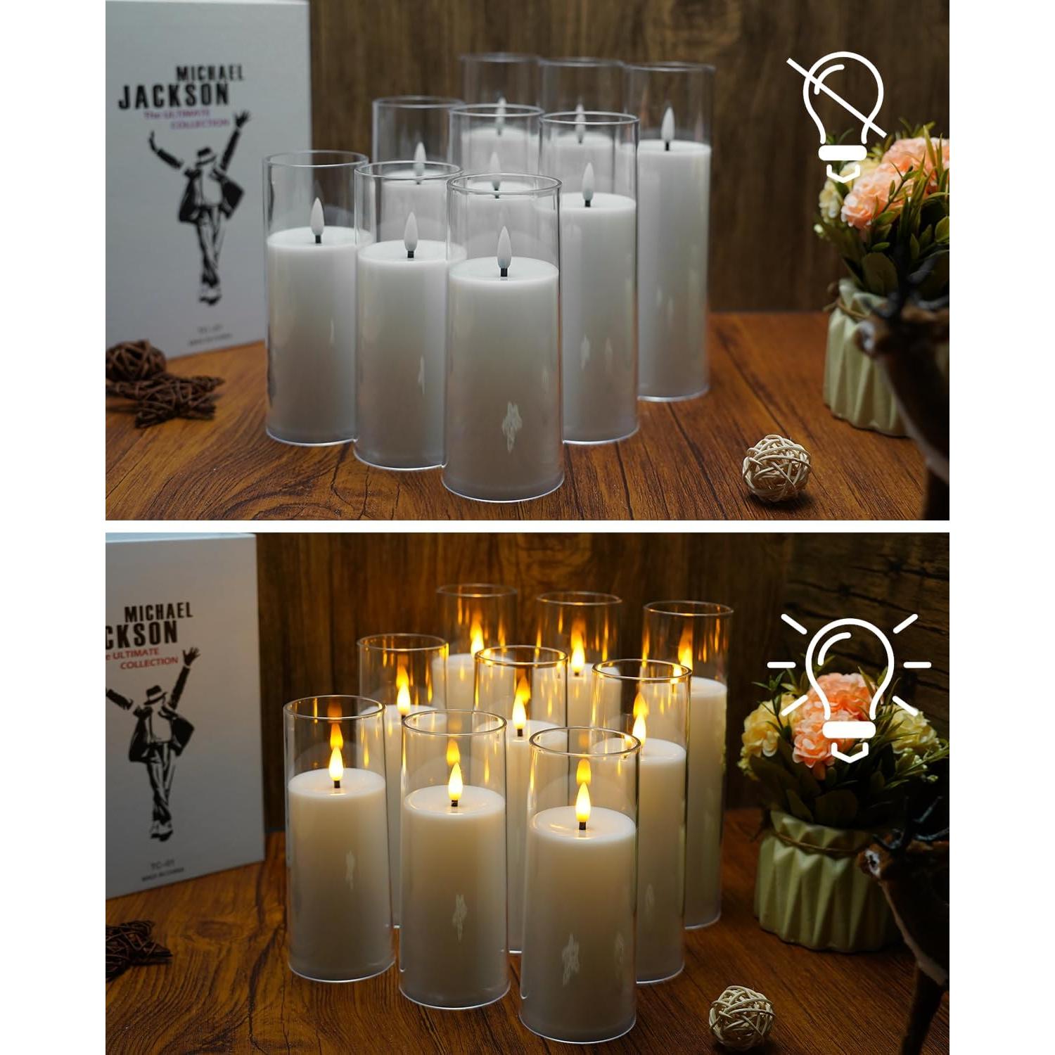 Velas LED Sin Llama Kakoya con Control Remoto y Temporizador 9 Piezas