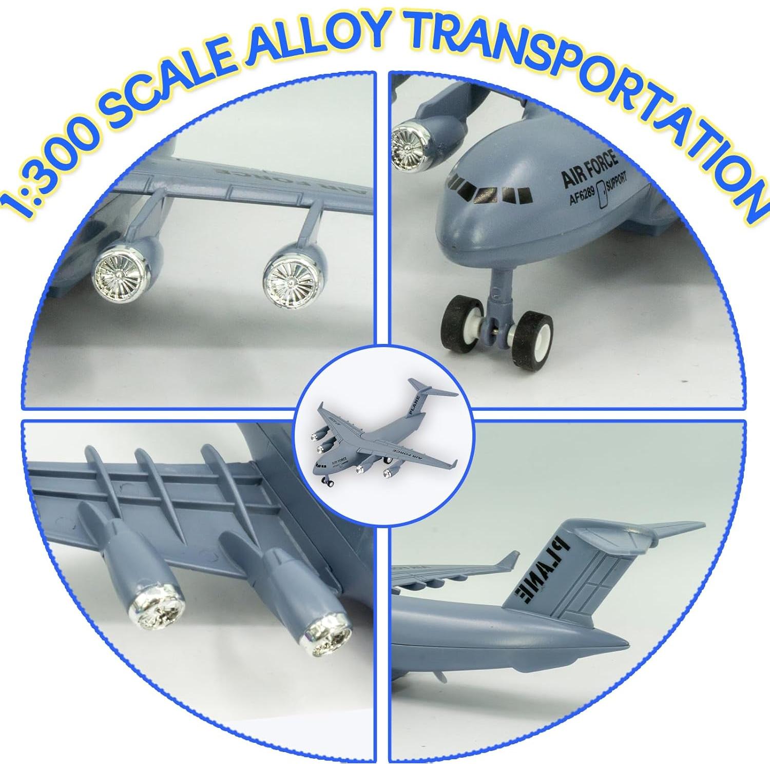 OTONOPI C17 Avión de Transporte Militar con Luces y Sonido