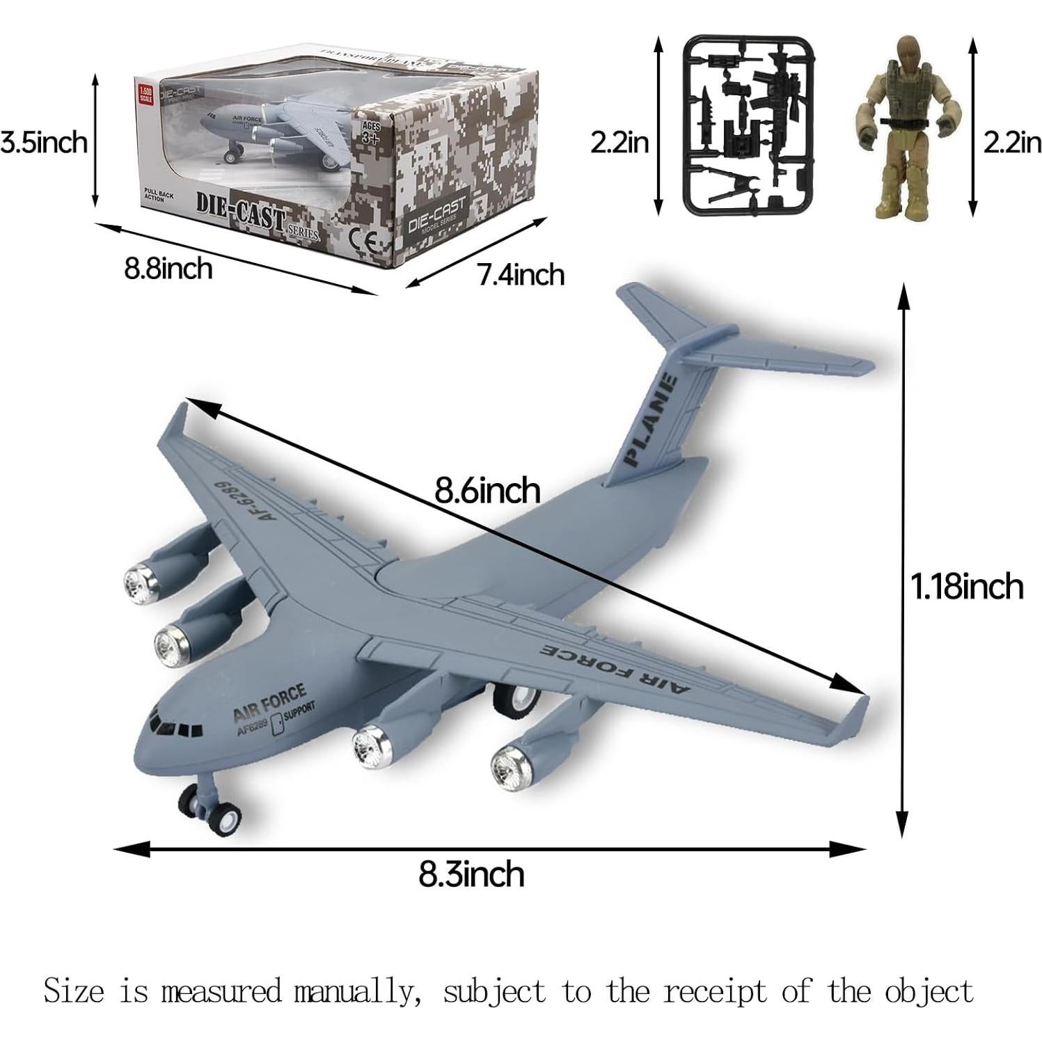 OTONOPI C17 Avión de Transporte Militar con Luces y Sonido