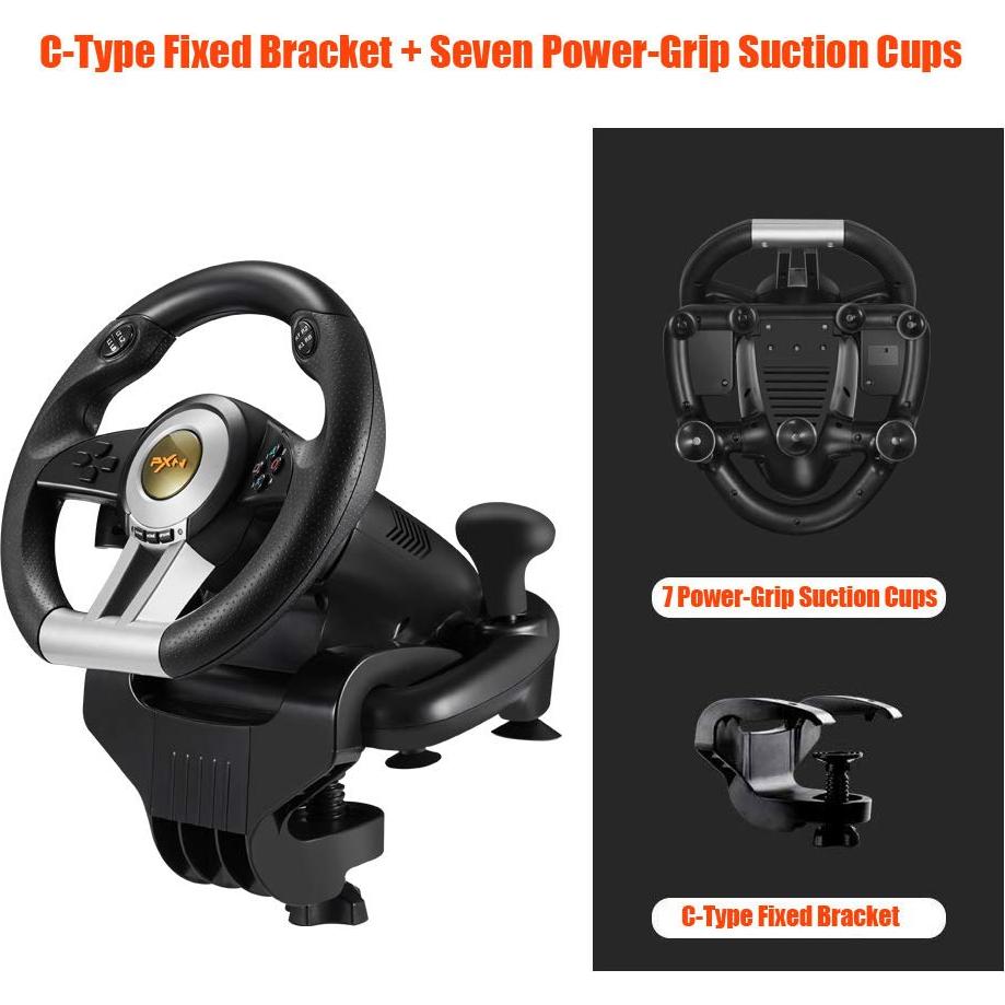 Volante de Carreras PXN V3II con Pedales para PC y Consolas