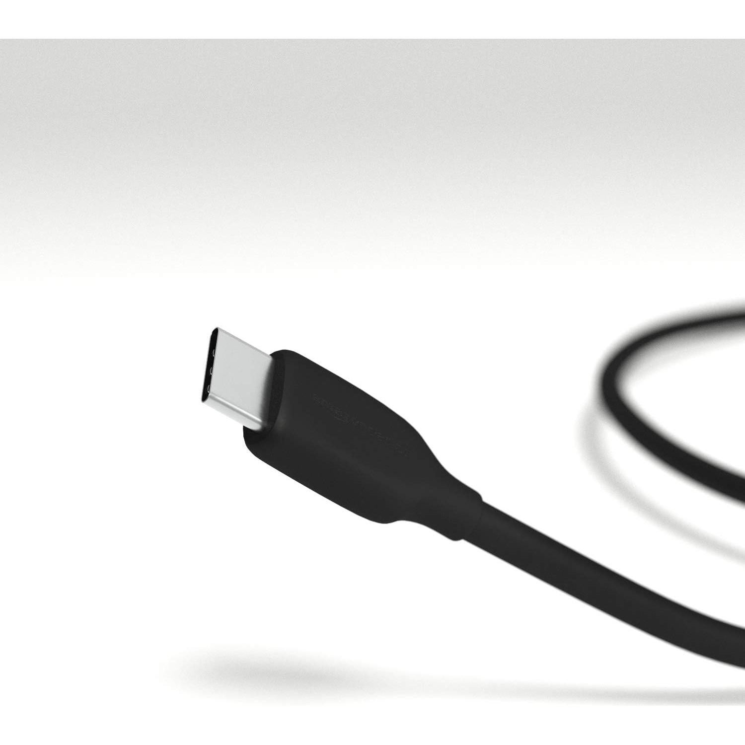 Cable USB-C 2.0 de carga rápida 60W Amazon Basics 1.83m negro