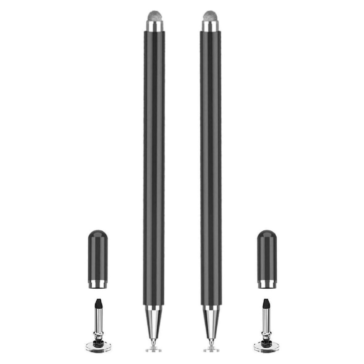 Lápiz Stylus Capacitivo Yelzoolny para Tablets 2PCS Negro