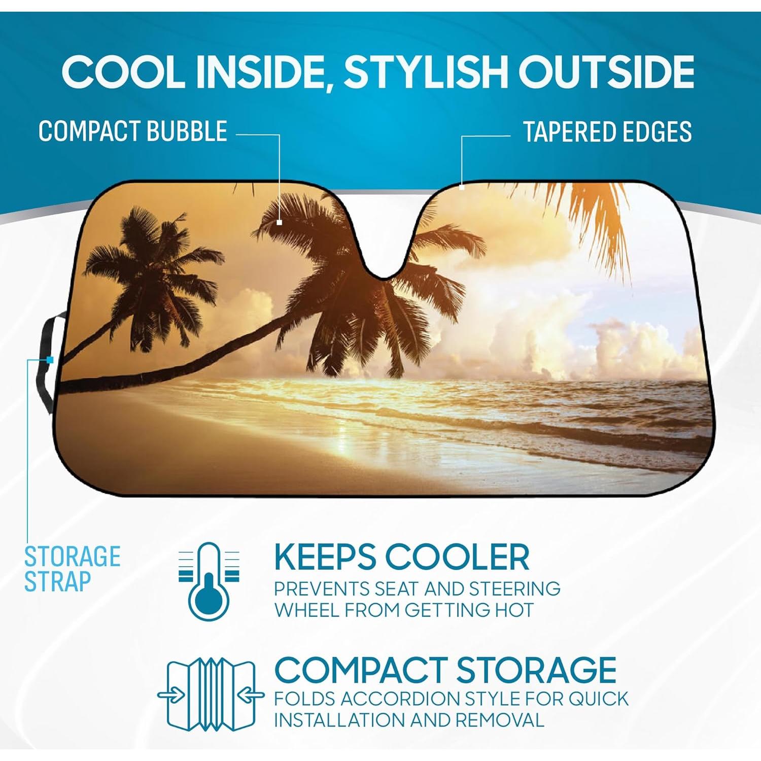 Sombra de Sol Plegable BDK AS-704 Playa Dorada 147x69cm