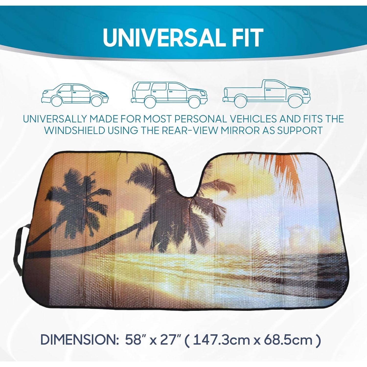 Sombra de Sol Plegable BDK AS-704 Playa Dorada 147x69cm
