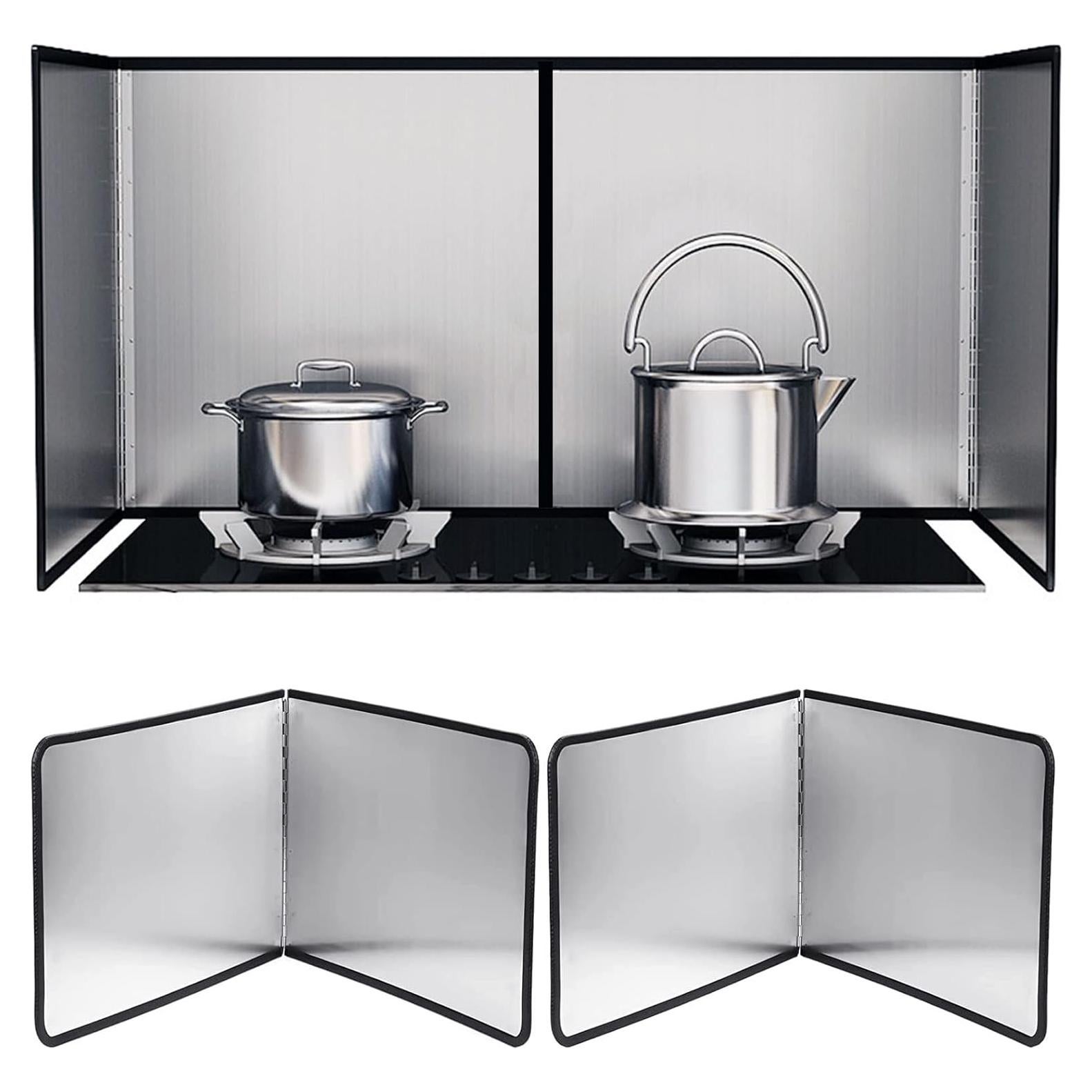 Protector de Salpicaduras CICI Acero Inoxidable 2 Paneles 30x40cm