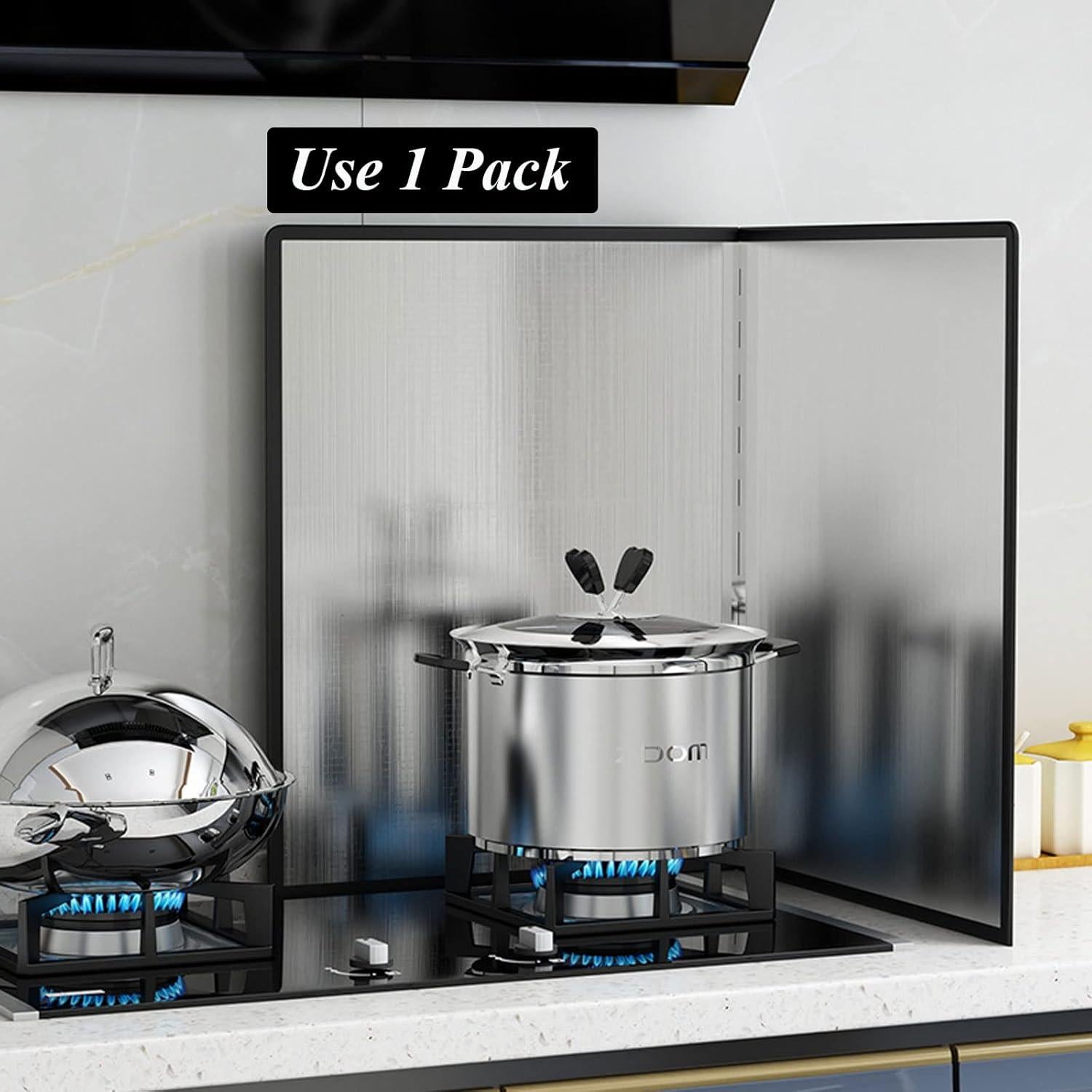 Protector de Salpicaduras CICI Acero Inoxidable 2 Paneles 30x40cm