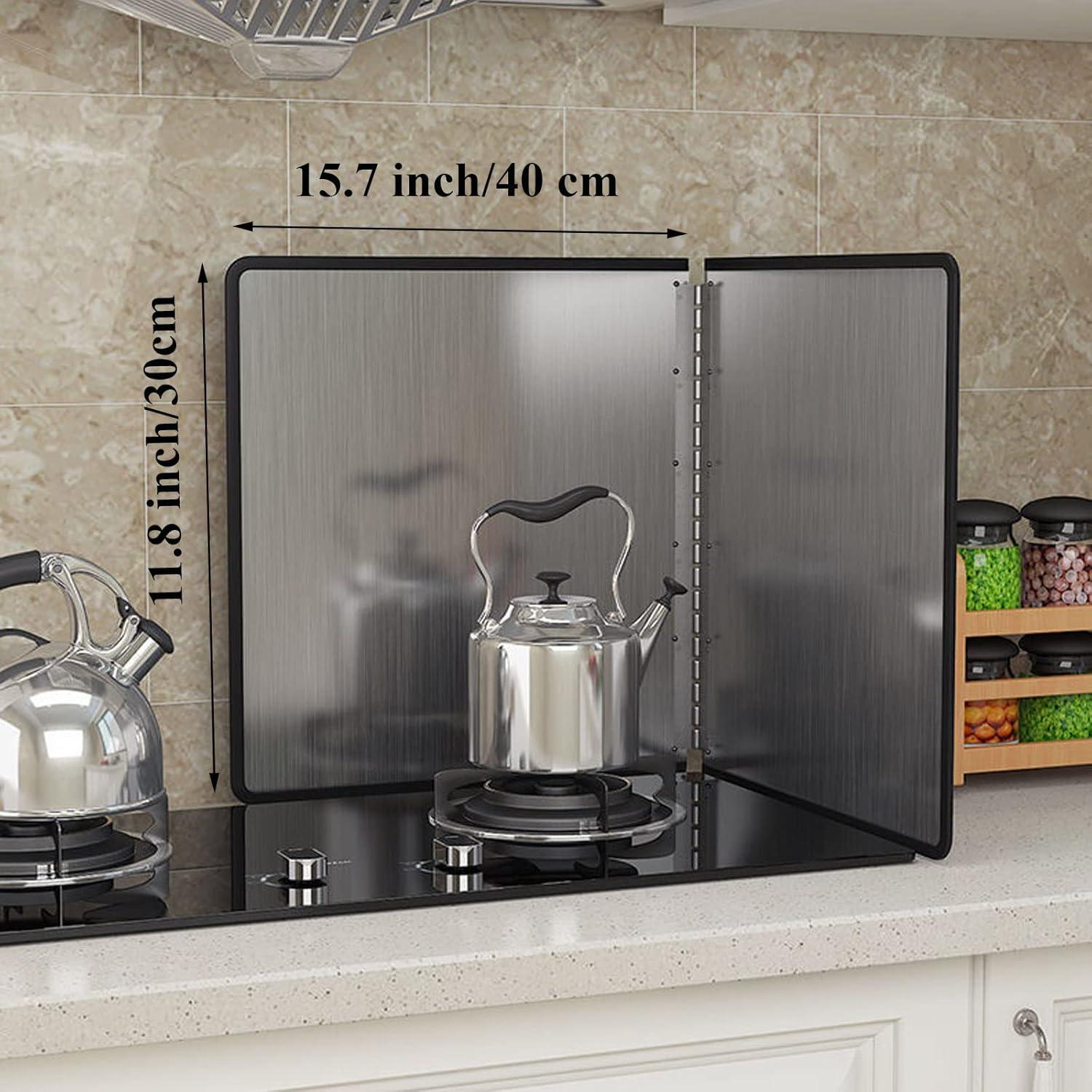 Protector de Salpicaduras CICI Acero Inoxidable 2 Paneles 30x40cm